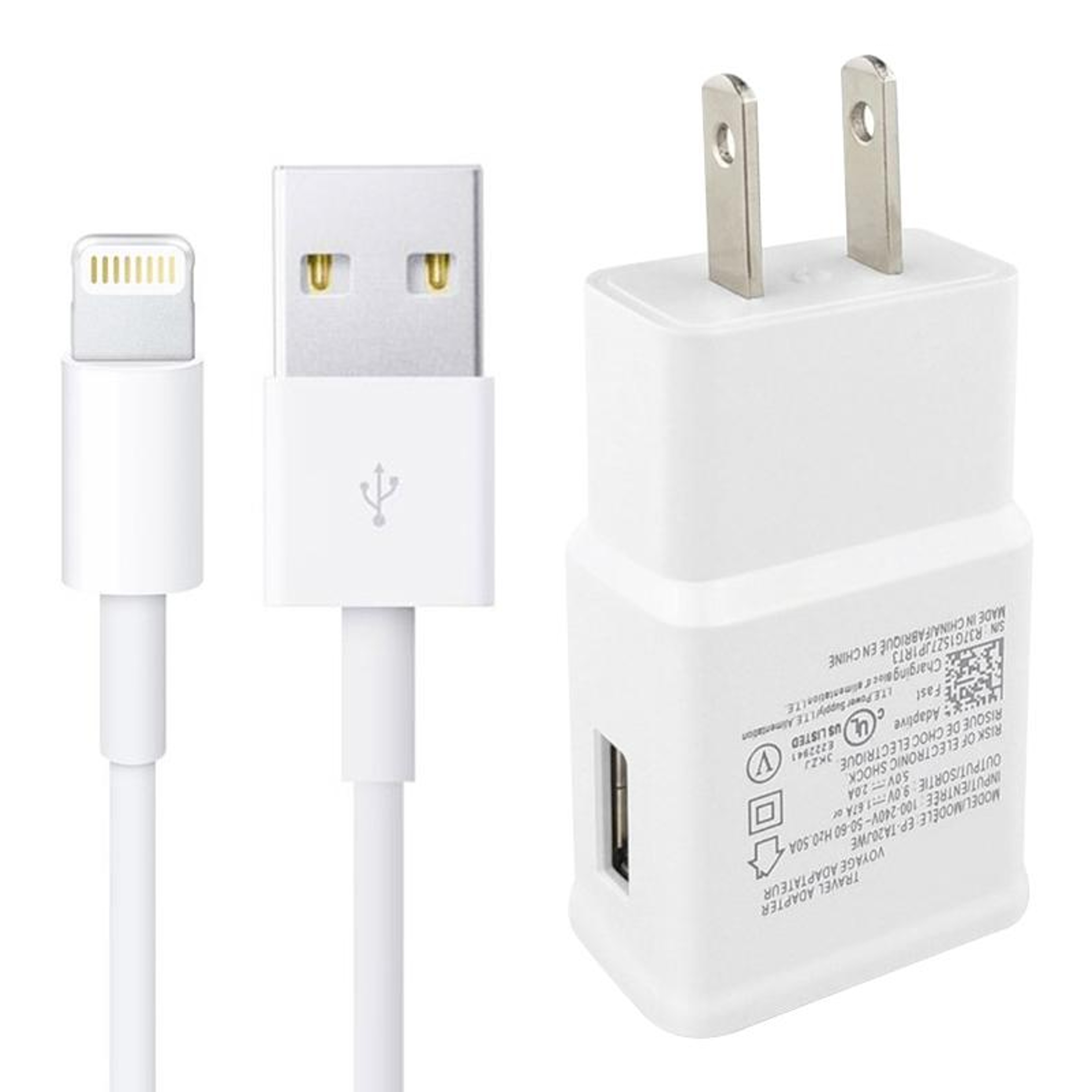 All In One Travel Wall Charger With Sync Cable Fast 5V2A USB Charger 6