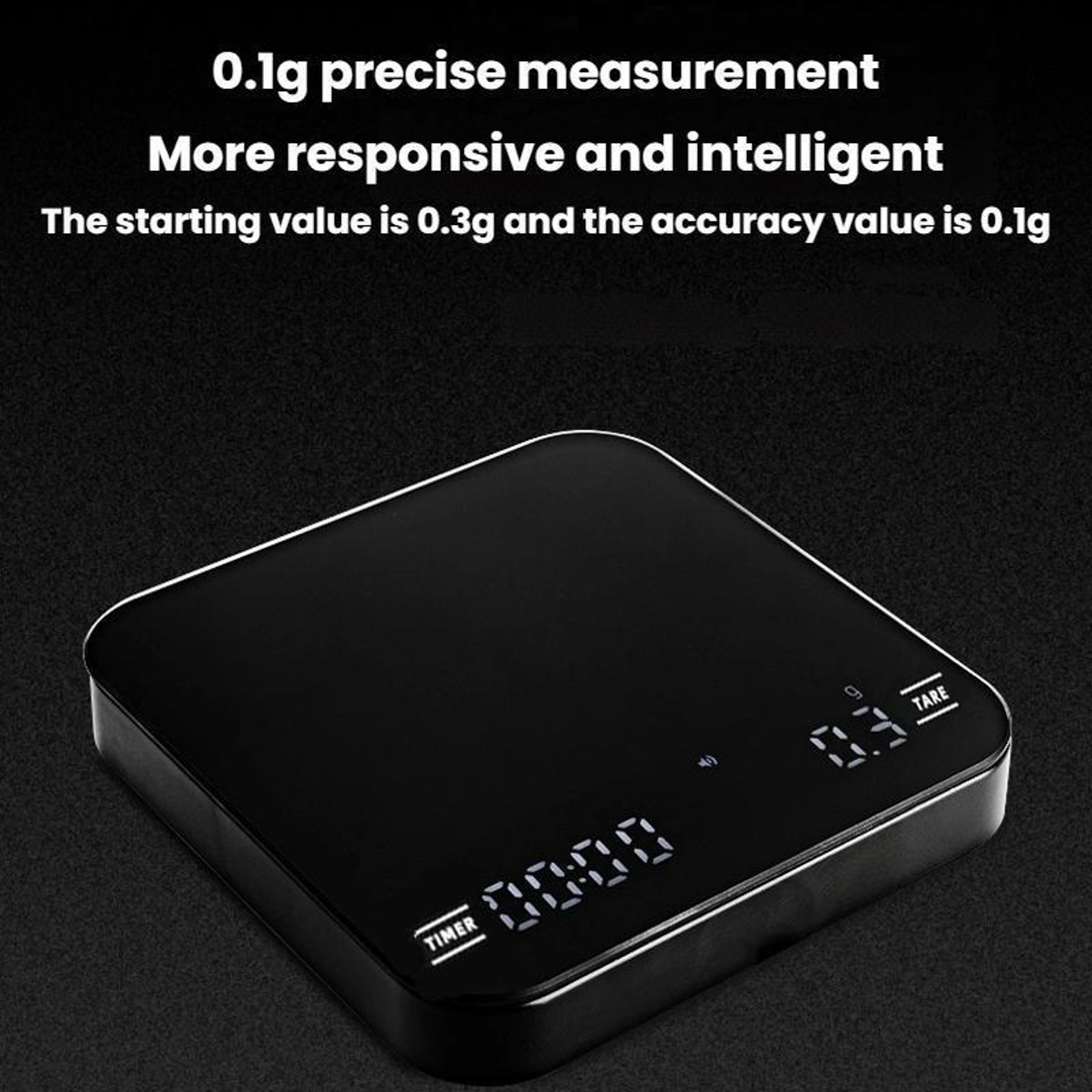 Precision Coffee Scale with Timer USB C Rechargeable Pour Over Coffee Scale – view 3