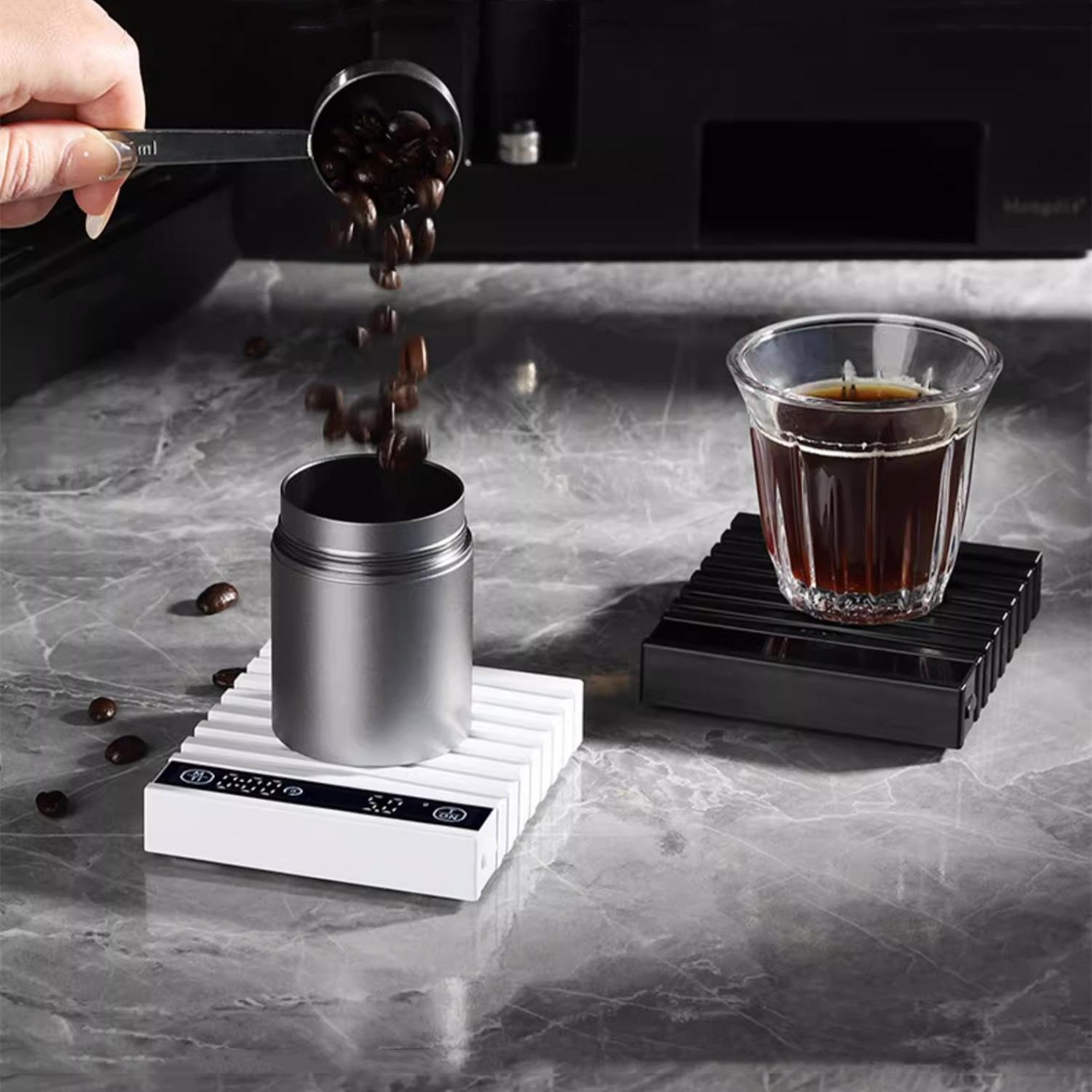 Smart Pour Over Coffee Precision Scale with Timer & Portable Design – view 2