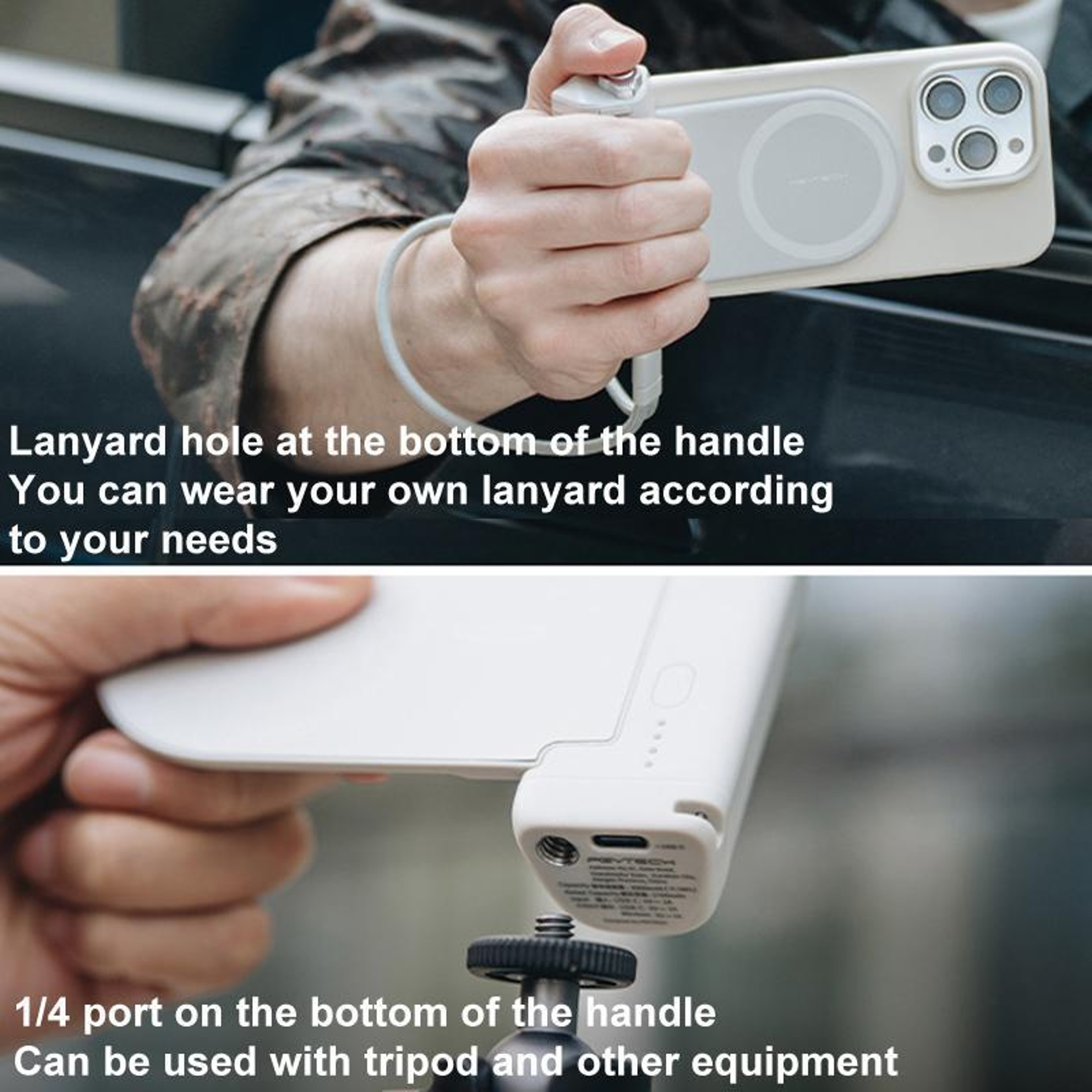 Magnetic Phone Camera Grip with Bluetooth Remote & Wireless Charging – view 3