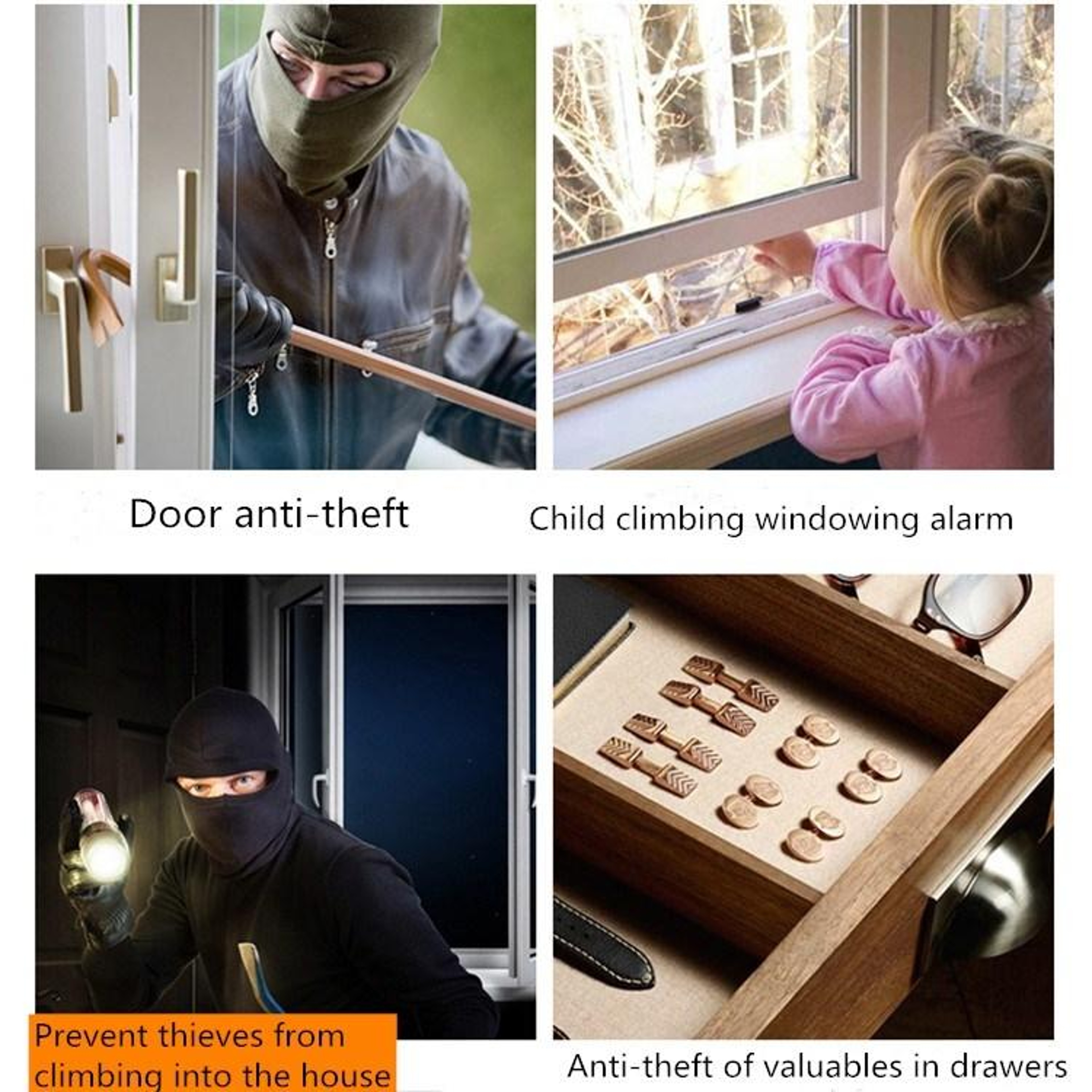 Premium Wireless Door  Window Security Alarm With Remote Control 6