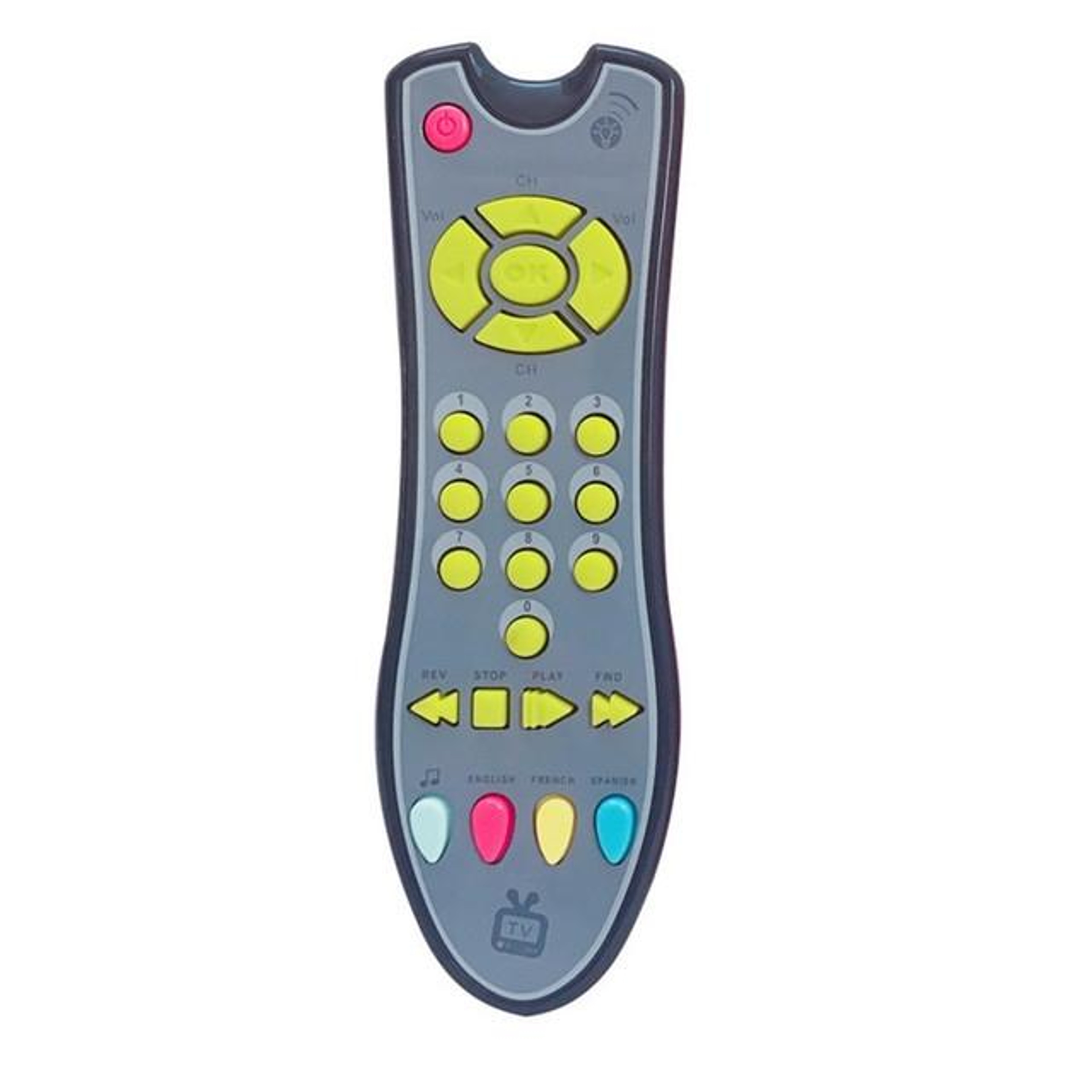 Baby Learning Remote With Music  Lights Interactive Educational Toy For Toddlers 4
