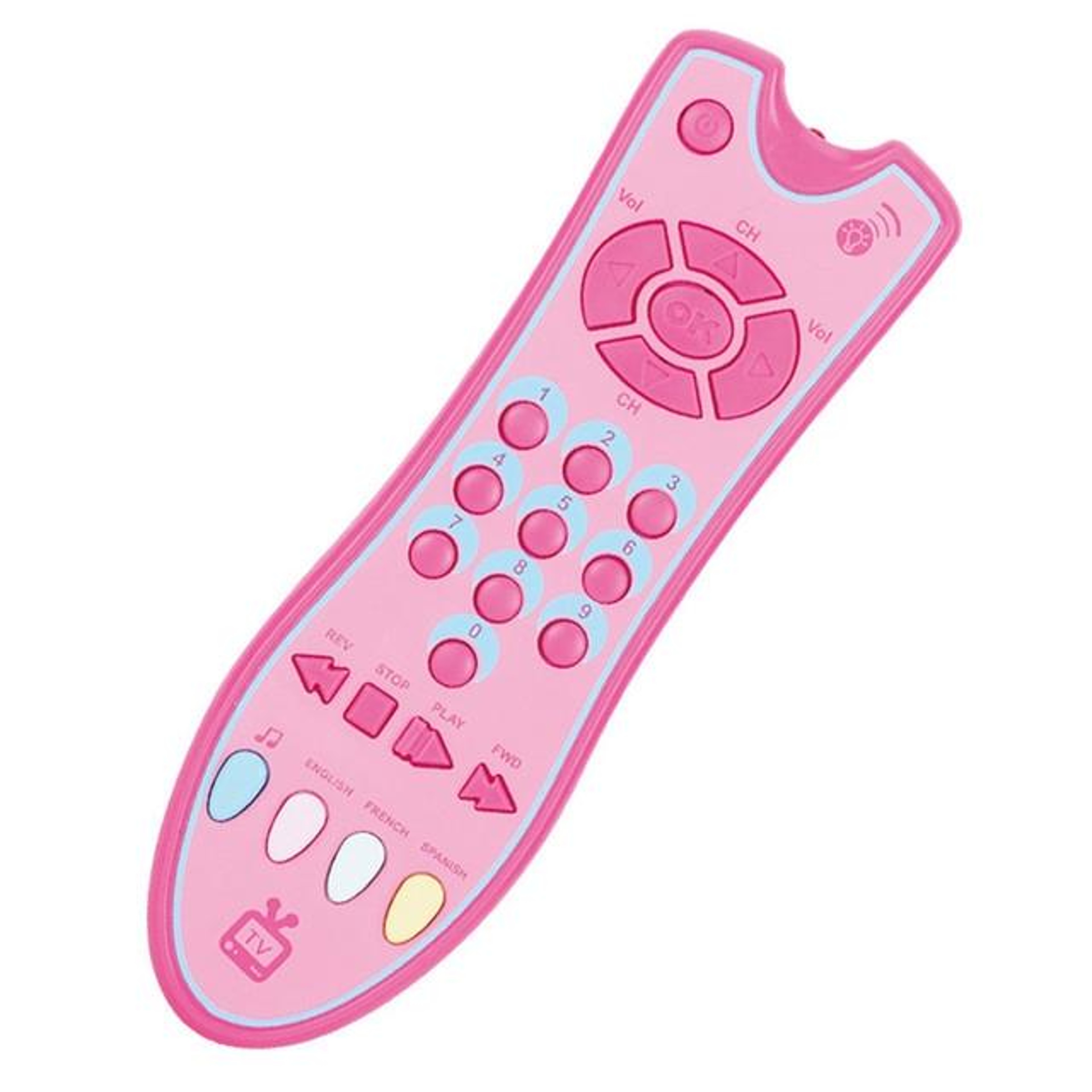 Baby Learning Remote With Music  Lights Interactive Educational Toy For Toddlers 3
