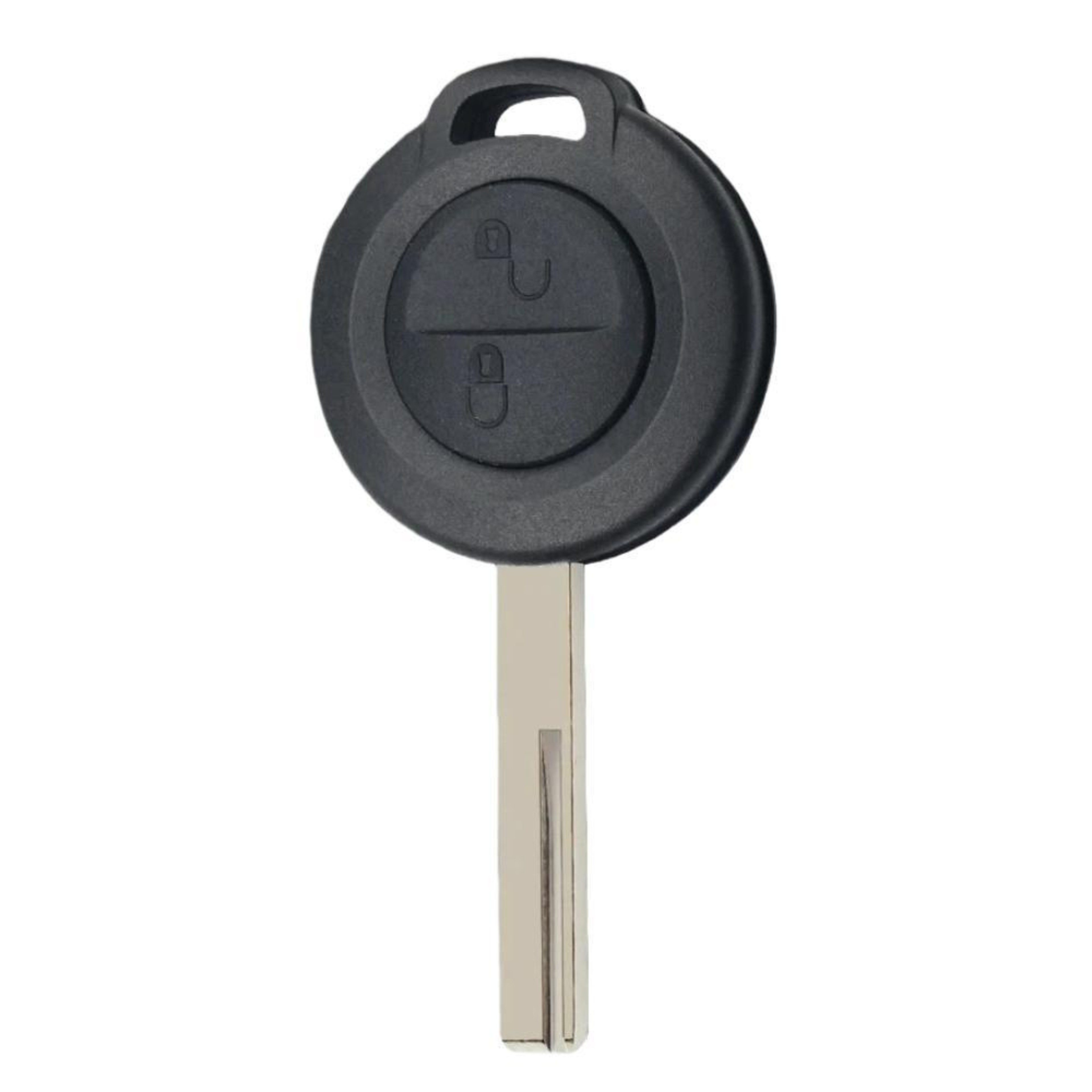 Mitsubishi Button Key Fob Shell Replacement with Right Groove Blank Blade – view 1