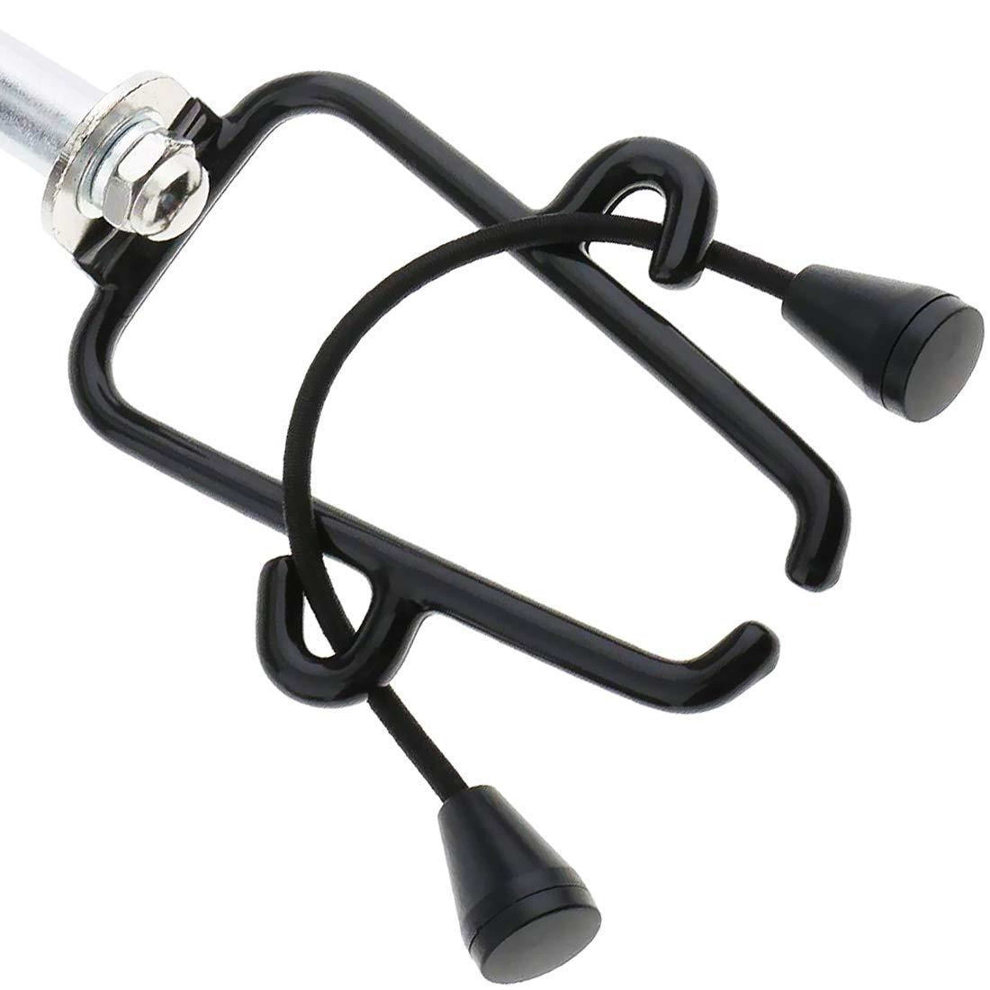 Stainless Steel Hands Free Hair Dryer Holder with Adjustable Suction Cup Stand – view 3