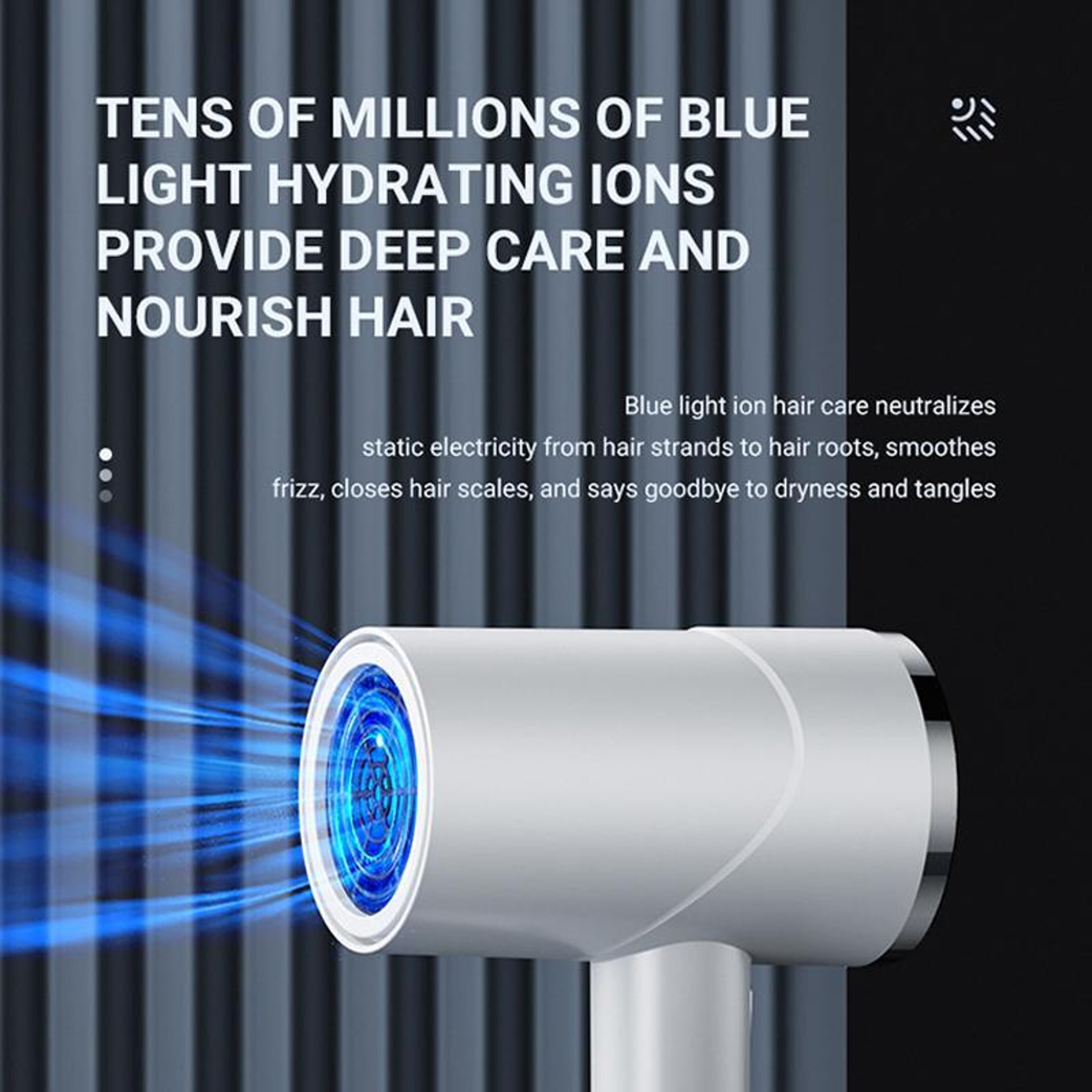 SilkFlow Ionic Hair Dryer With Negative Ion Hair Care  Fast Drying Technology US Plug 9