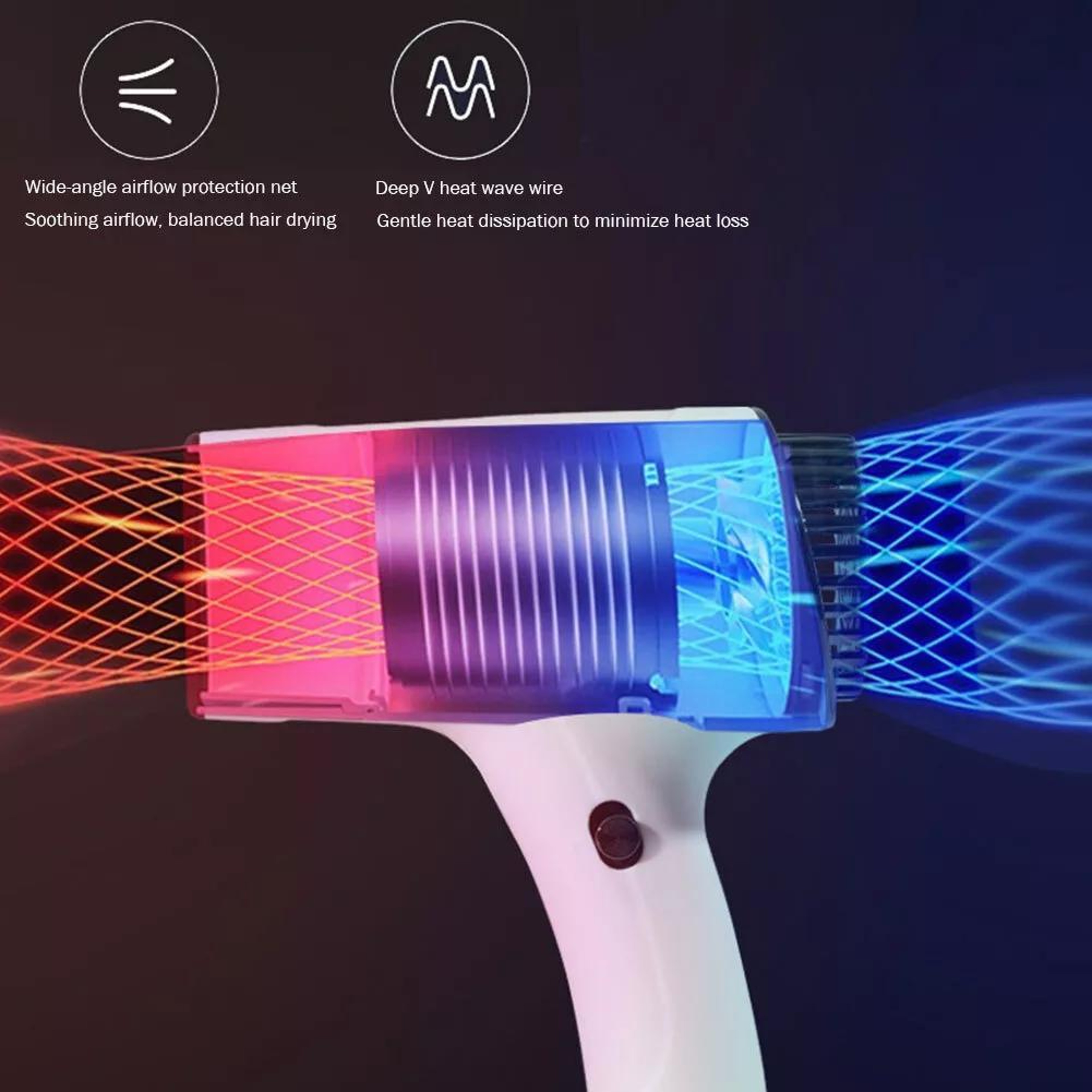 Ionic Cordless Rechargeable Hair Dryer With Hot  Cold Air For Travel And Everyday Styling 4