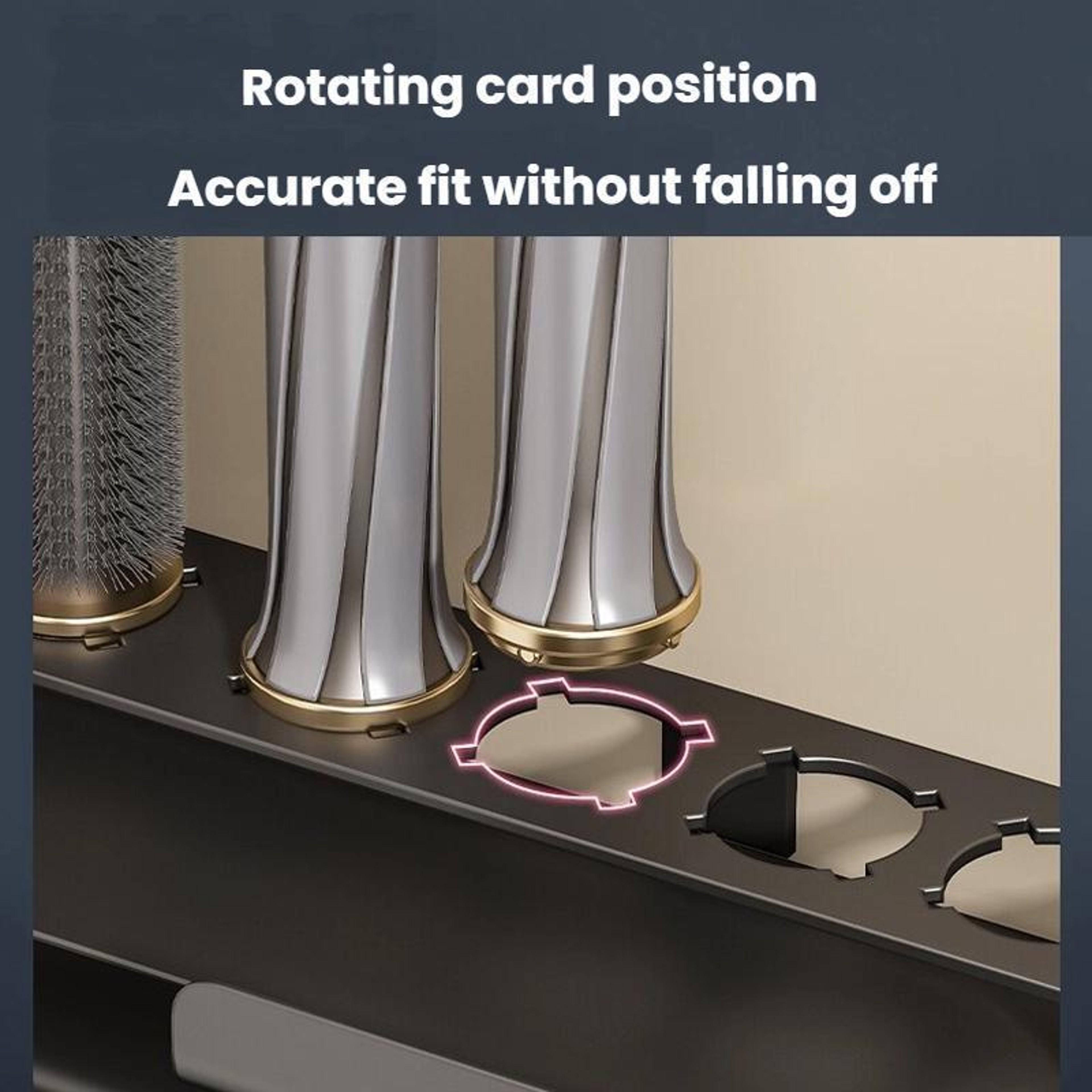 Airwrap Wall Mount Organizer Shelf No Drill Dyson Airwrap Storage Holder with Hair Tool Storage – view 7