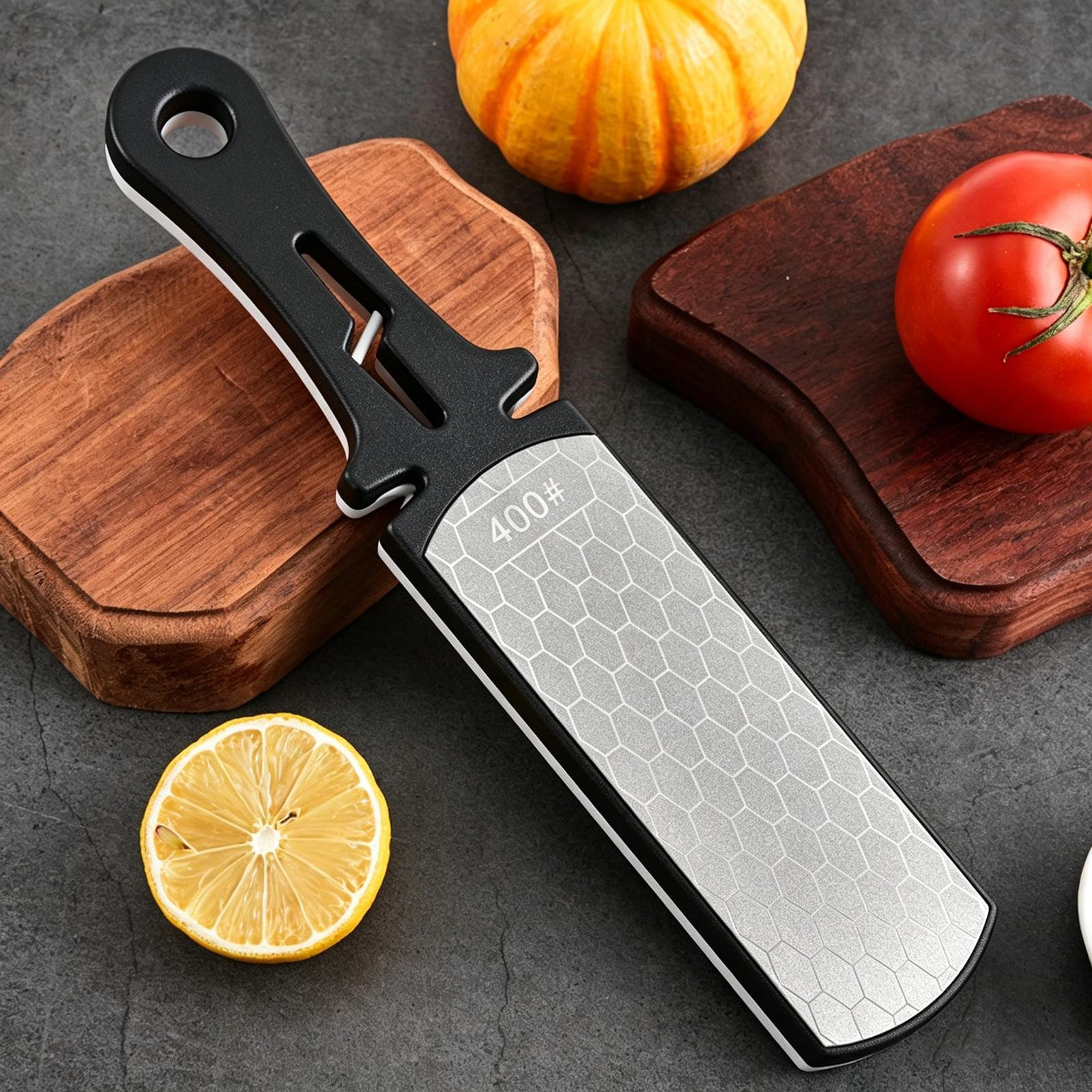 Dual Sided Knife Sharpening Stone Manual Knife Sharpener For Kitchen  Home Use 0