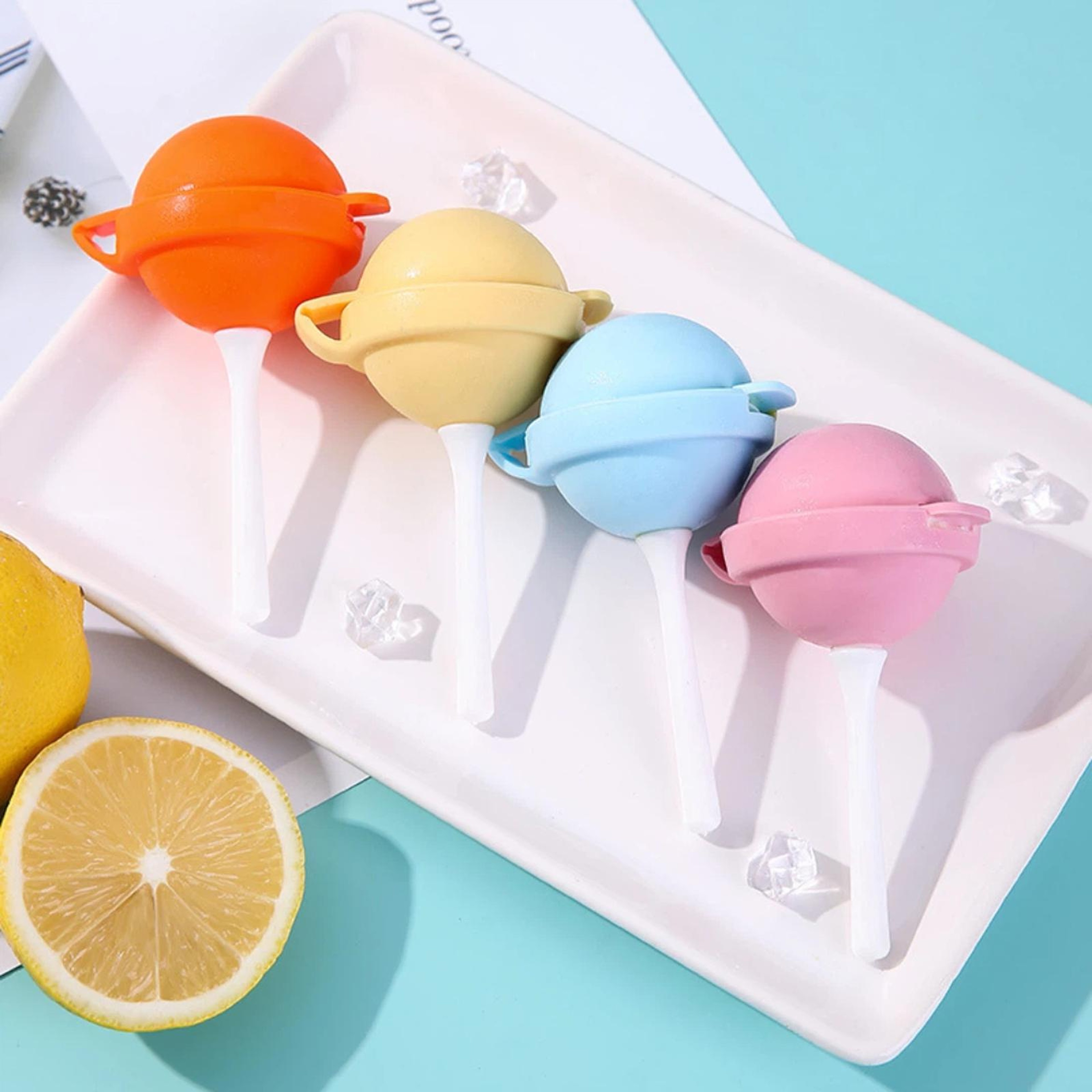 Silicone Lollipop Ice Pop Mold For Homemade Popsicles  Baby Food Freezer Treats 2