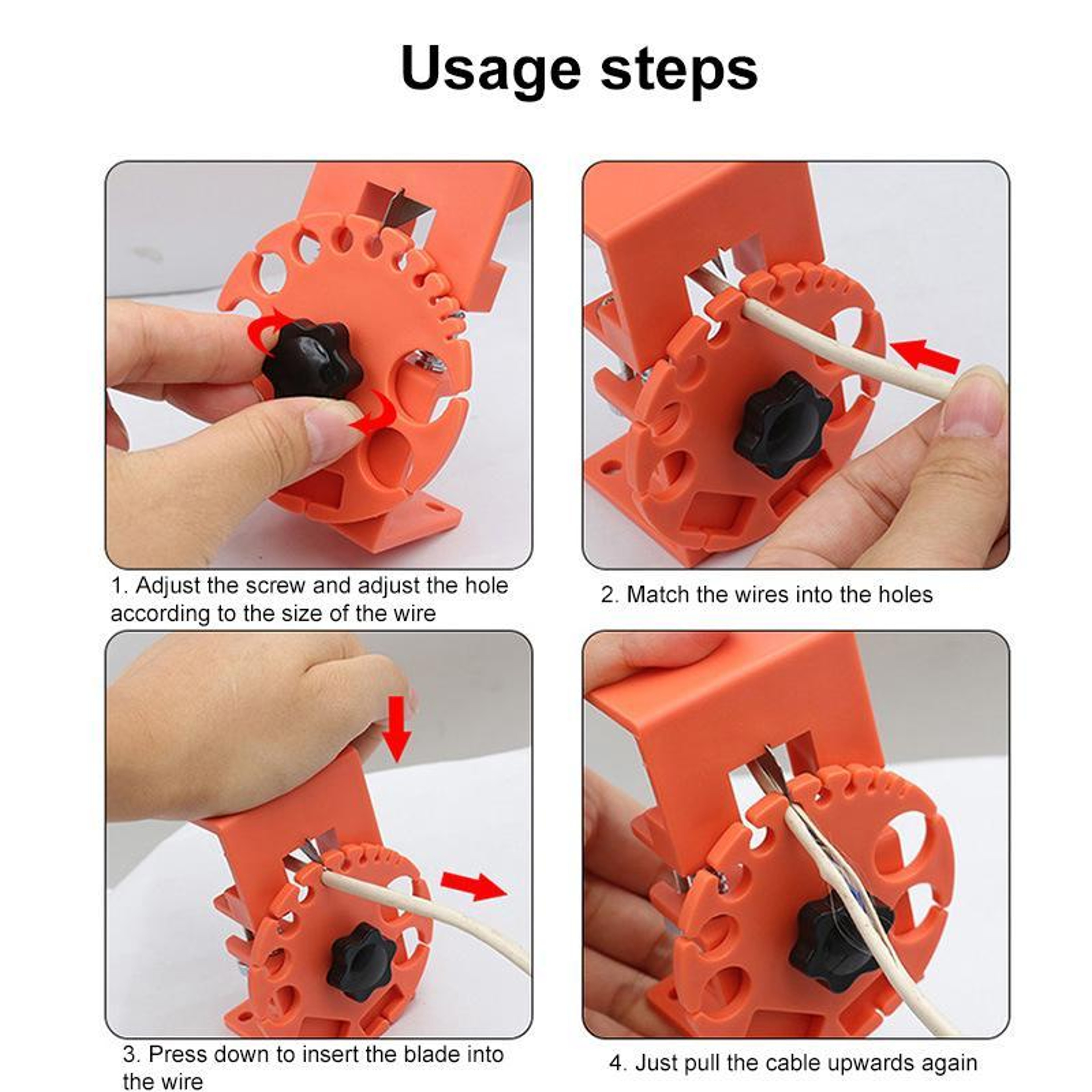 Adjustable Wire Stripper Tool For Fast Cable Peeling  Precision Wire Cutting 6