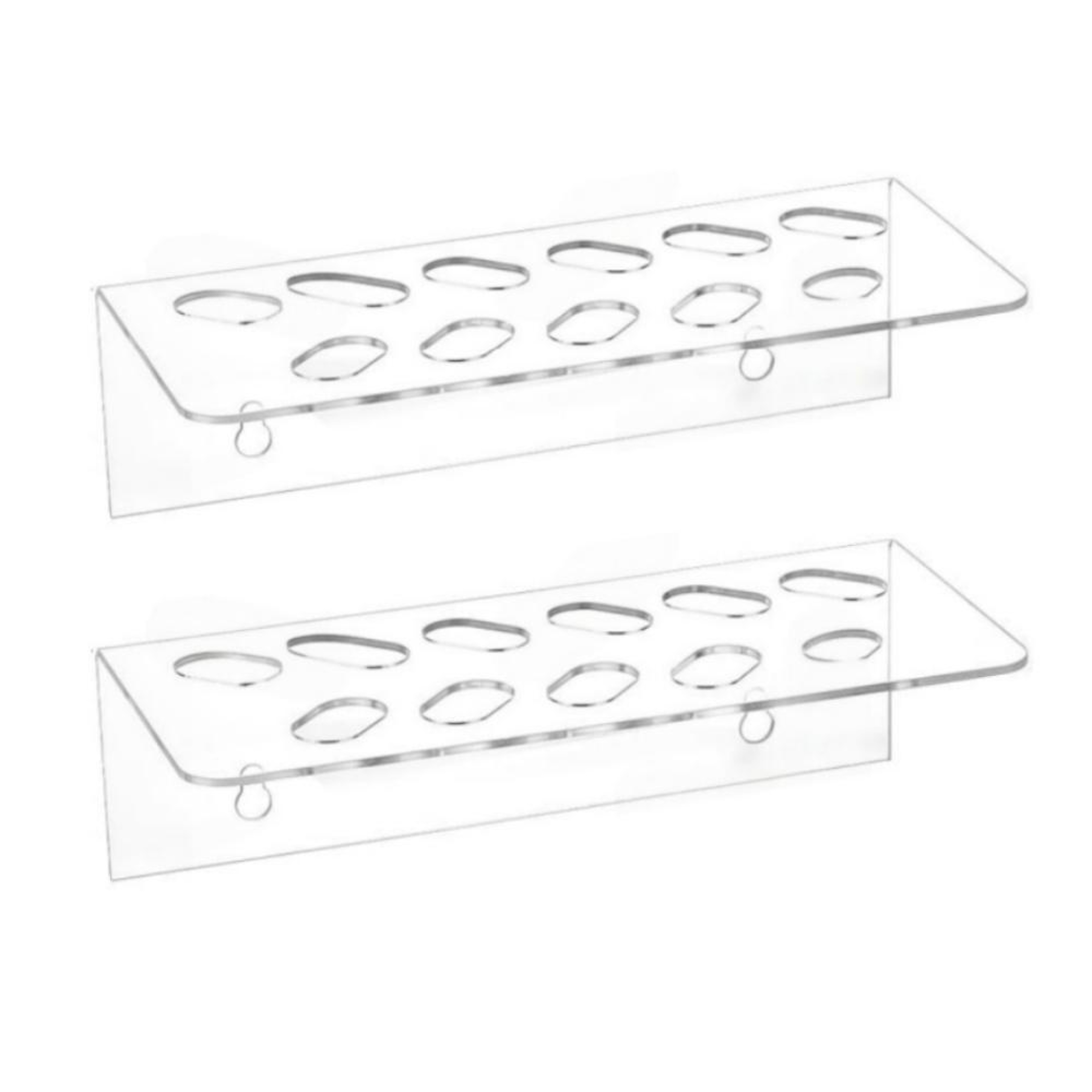 Acrylic Wall Mounted Scissor Holder Organizer For Barber  Salon Tools 8