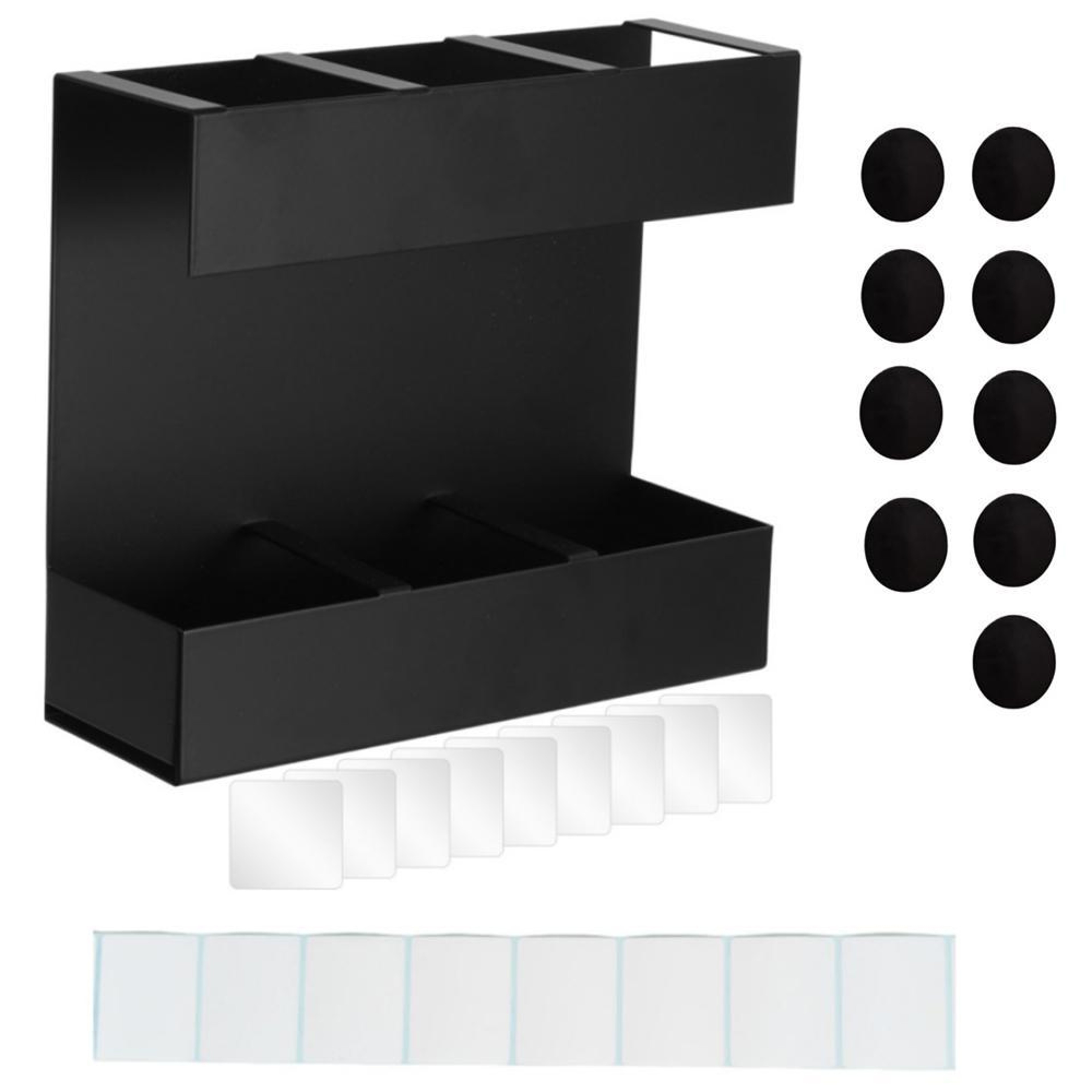 Space Saving Compartment Metal Cutlery  Straw Organizer Rack For Kitchen Storage 8