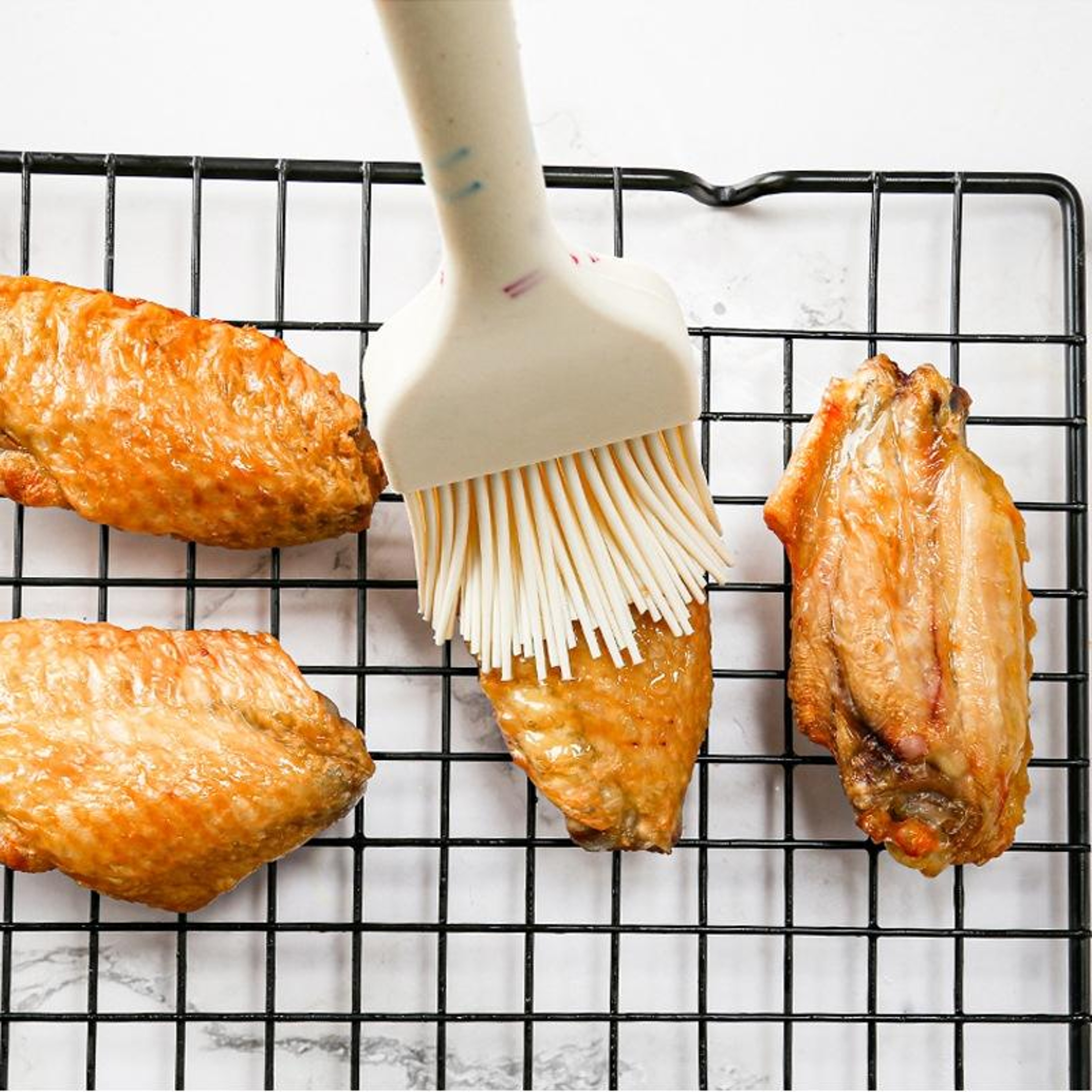 Silicone Baking Spatula Set Pancake Spatula Silicone Basting Brush  Butter Spreader 4