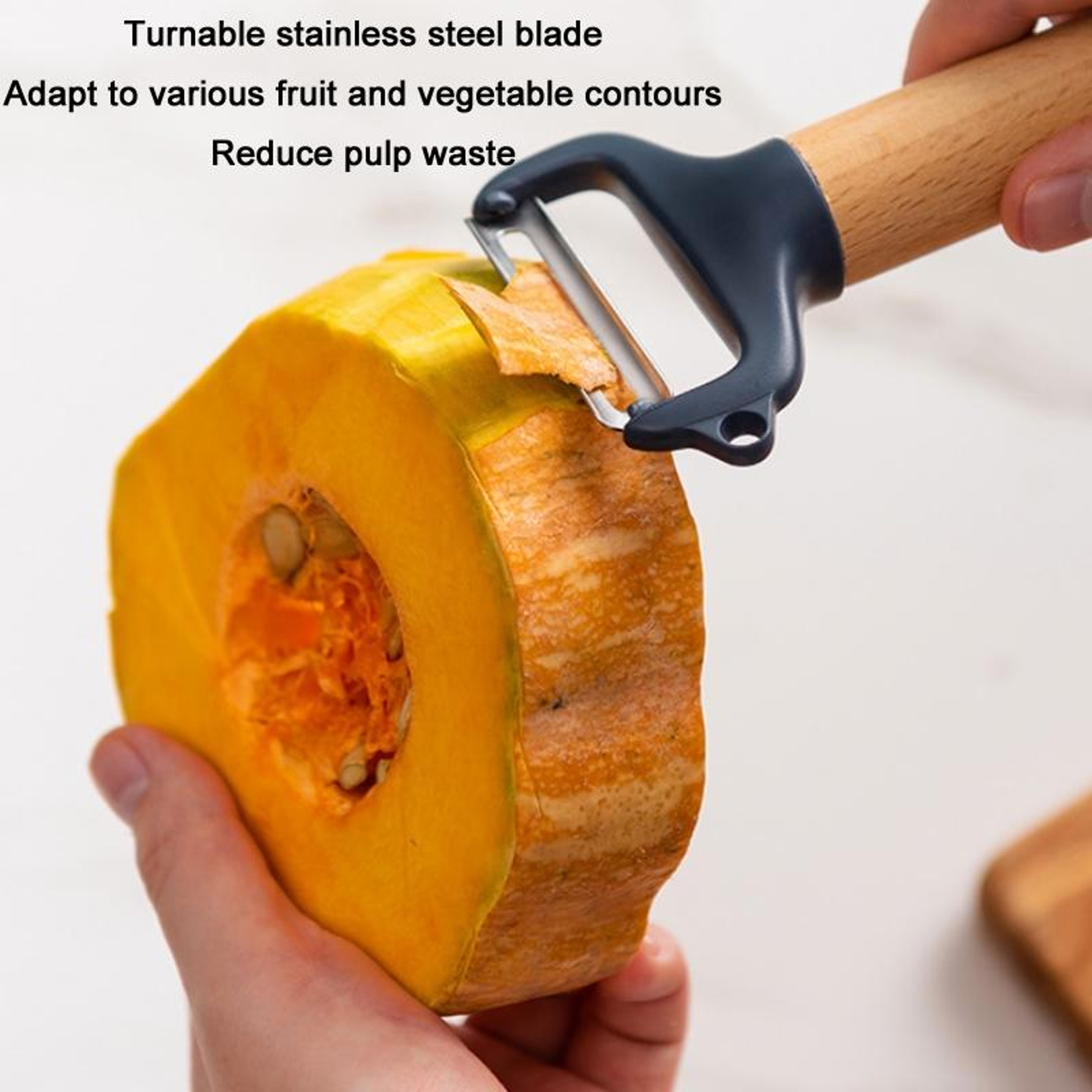 Stainless Steel Fruit  Vegetable Grater With Bottle Opener And Beechwood Handle 2