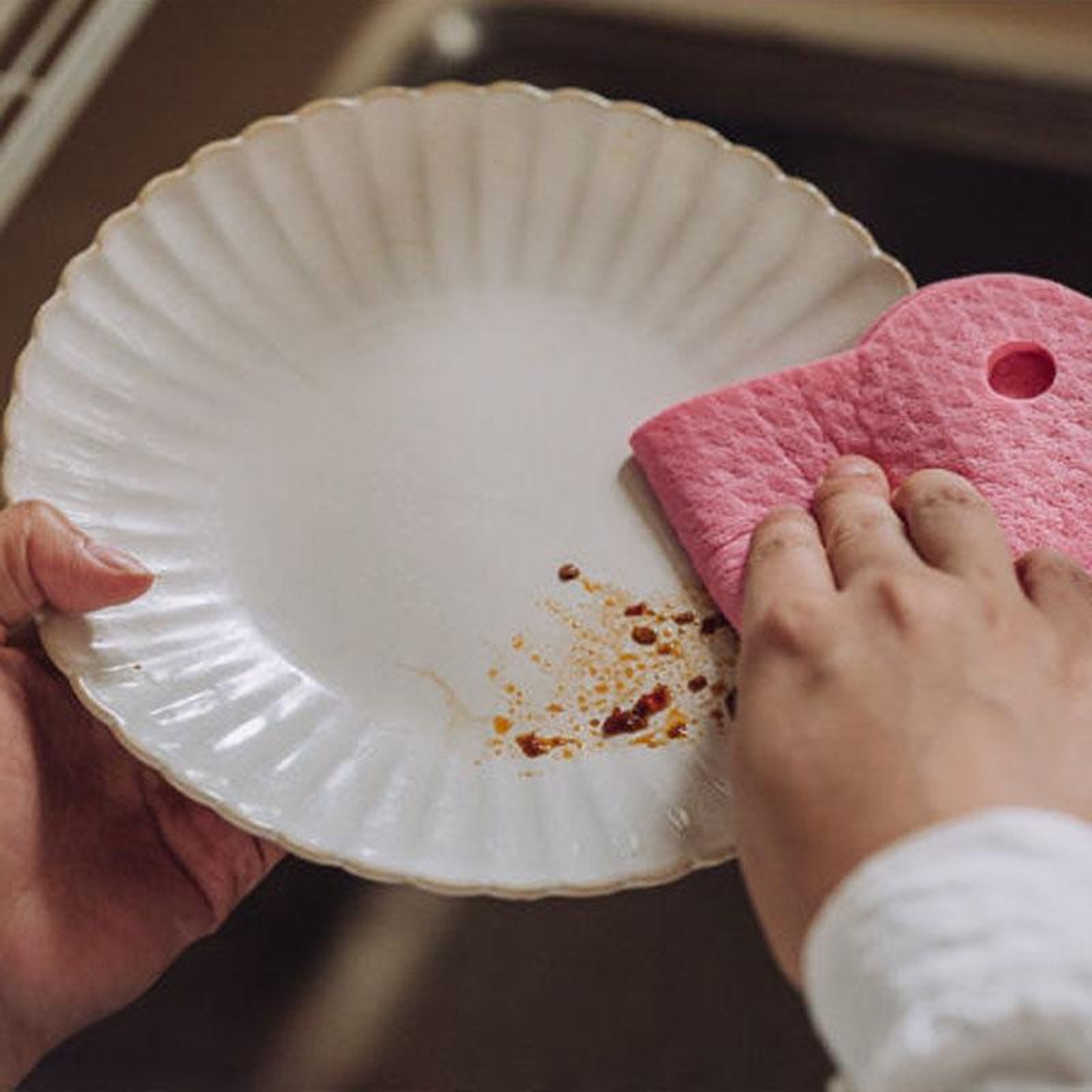 Ultra Absorbent Wood Pulp Sponge Cleaning Cloth for Kitchen Grease & Everyday Messes – view 7