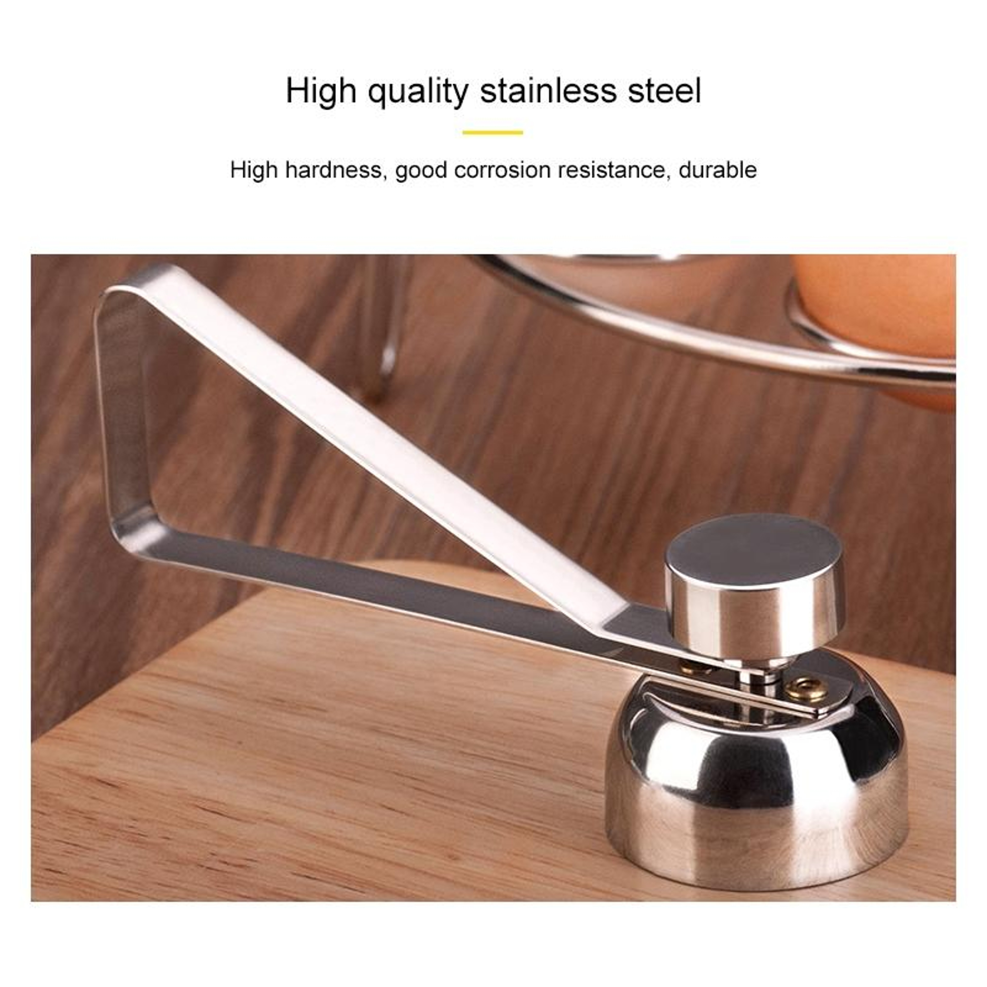 Precision Stainless Steel Egg Topper Cutter  Egg Shell Opener For Boiled And Raw Eggs 2