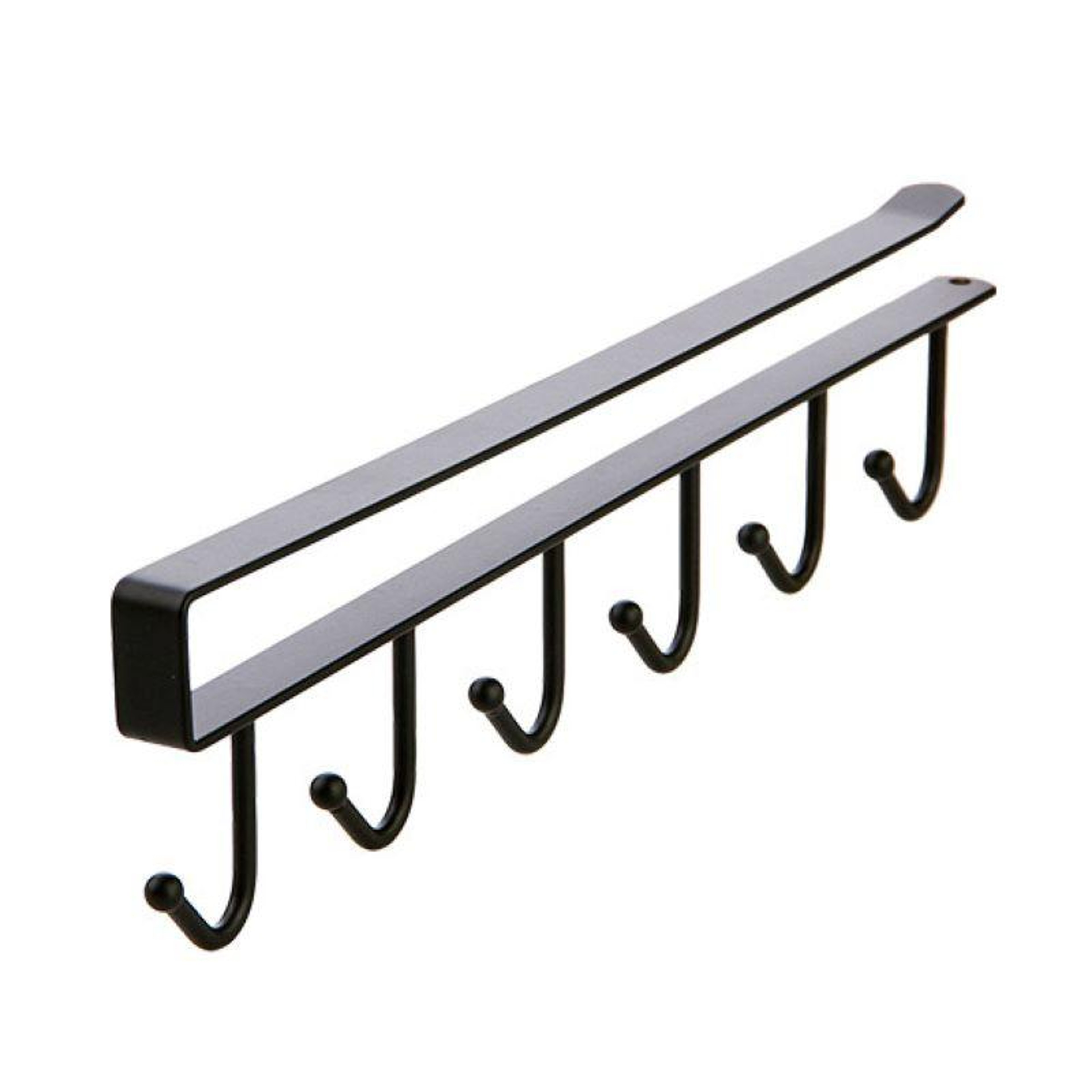 Space Saving Under Cabinet Mug Holder With Hooks Iron Cup  Kitchen Organizer Rack 7