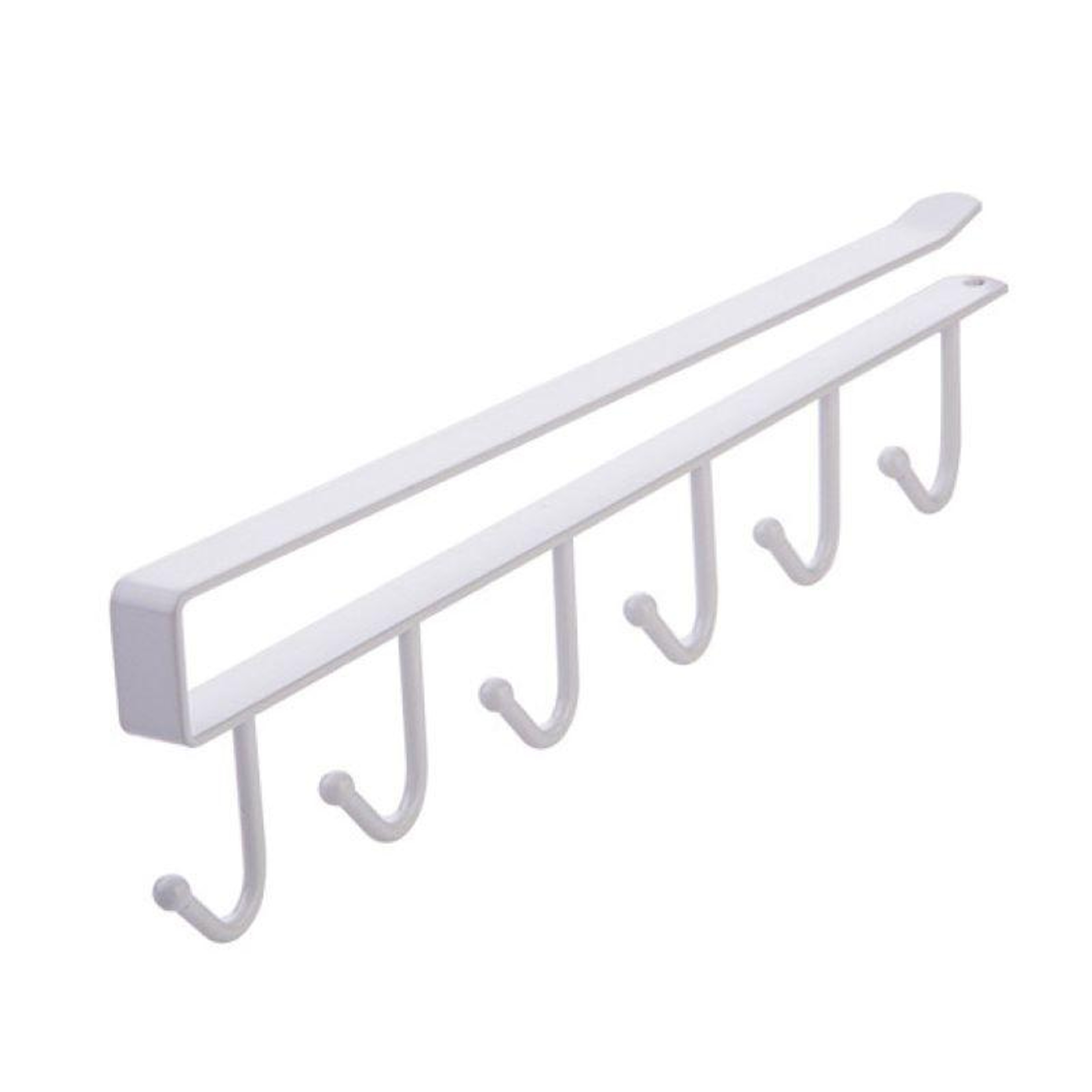 Space Saving Under Cabinet Mug Holder With Hooks Iron Cup  Kitchen Organizer Rack 8