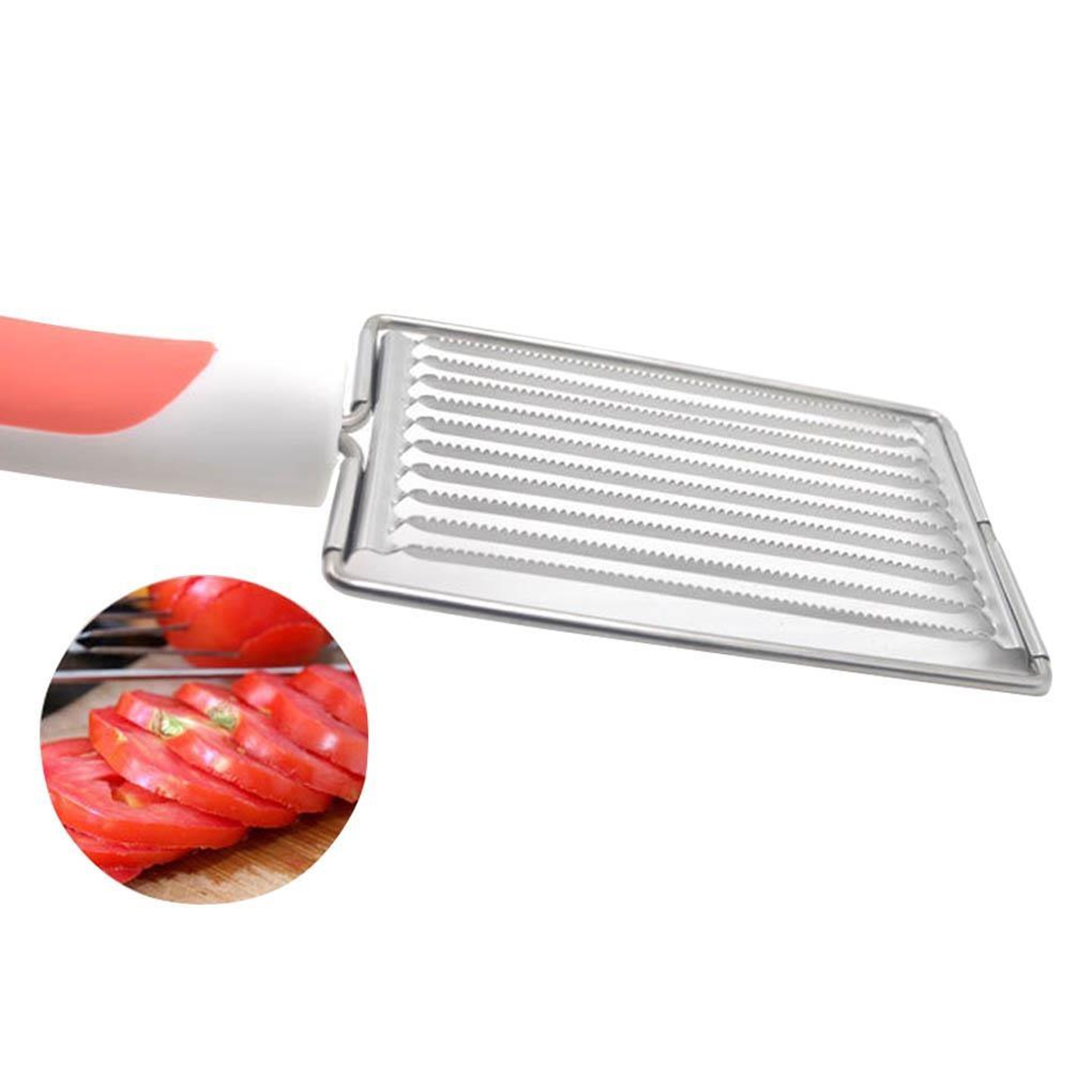 Precision Slice Tomato Slicer  Luncheon Meat Cutter With Non Slip Handle 3