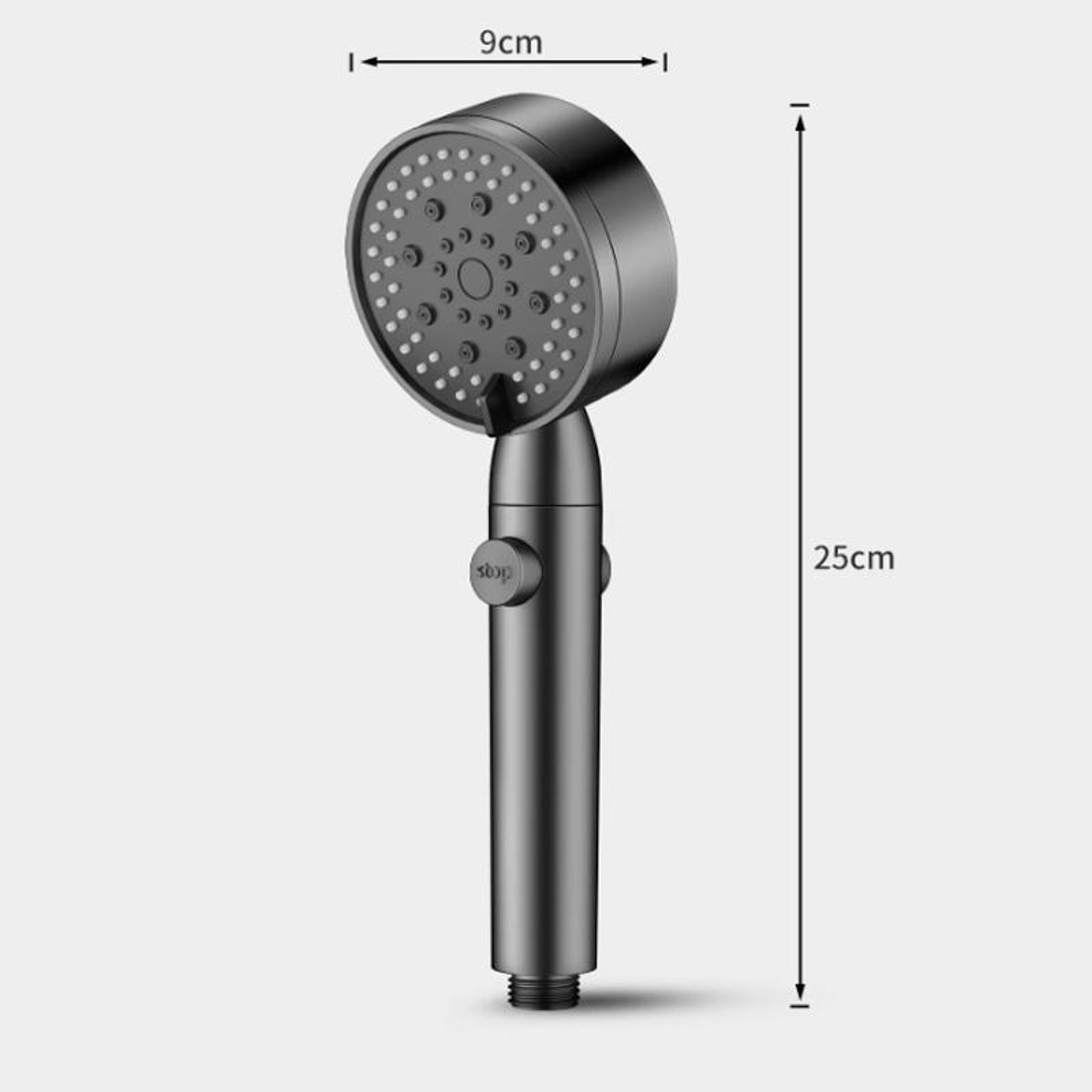 High Pressure Shower Head with Spray Settings & One Touch Water Stop – view 2