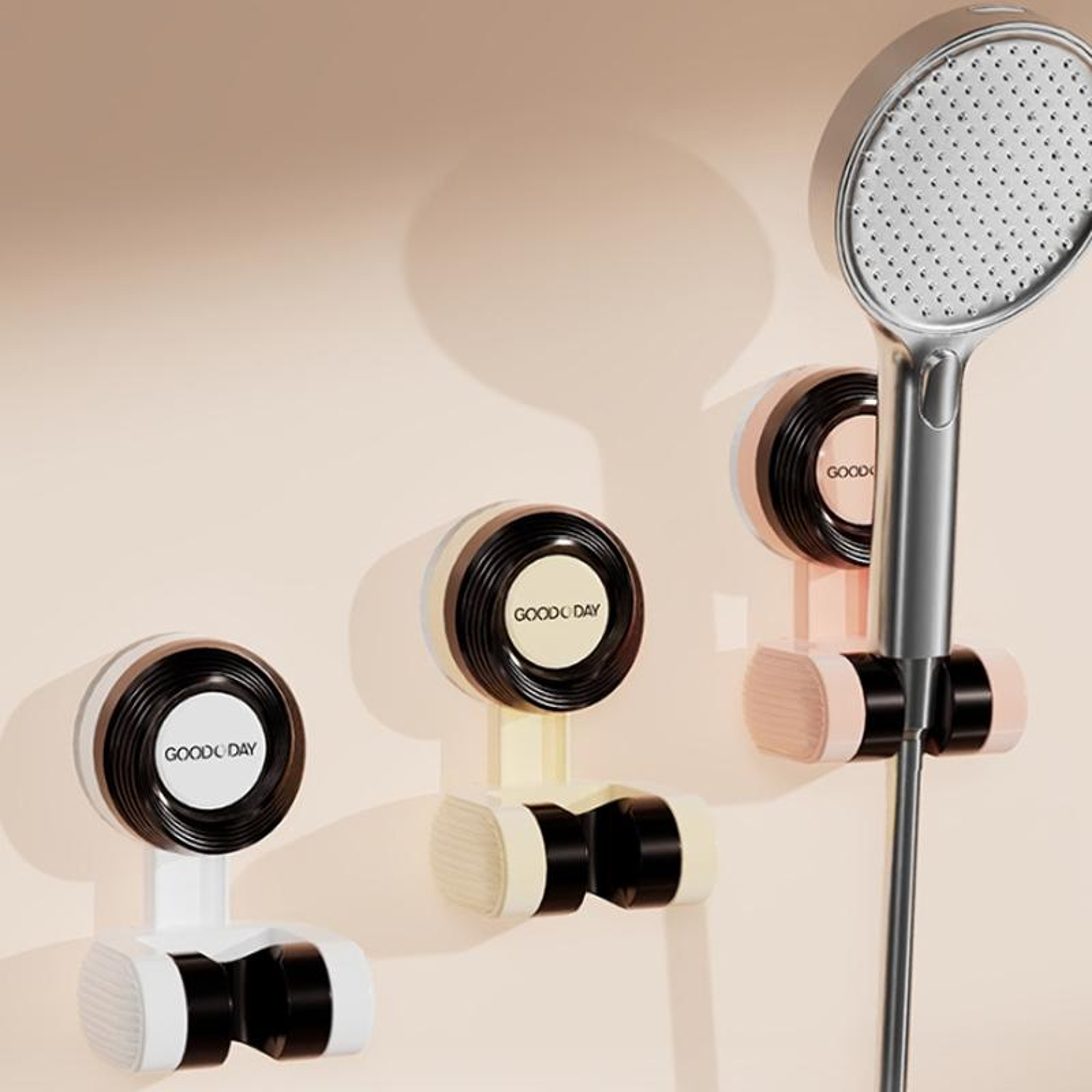 Adjustable Shower Head Holder With Strong Suction Cup Mount 1