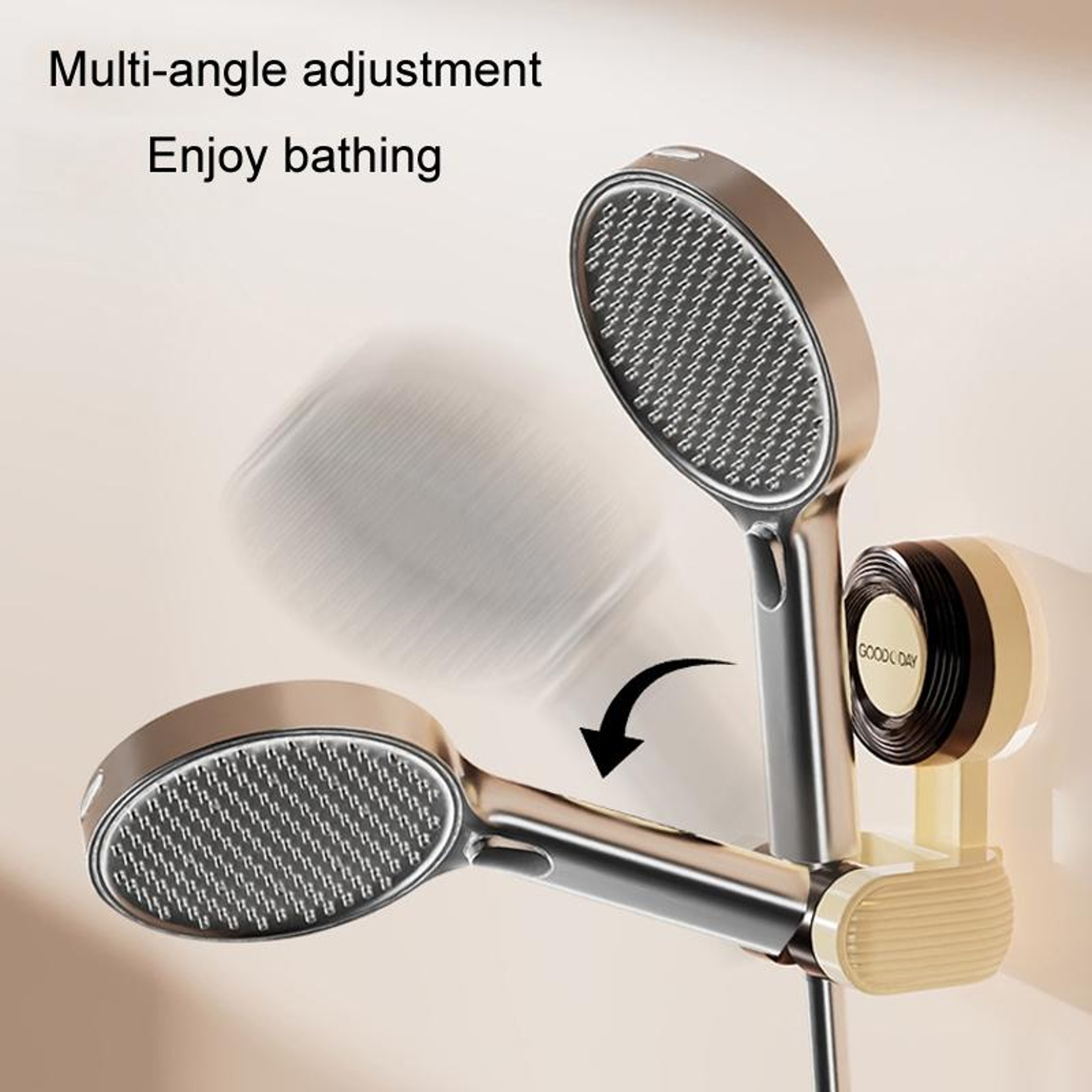 Adjustable Shower Head Holder With Strong Suction Cup Mount 4