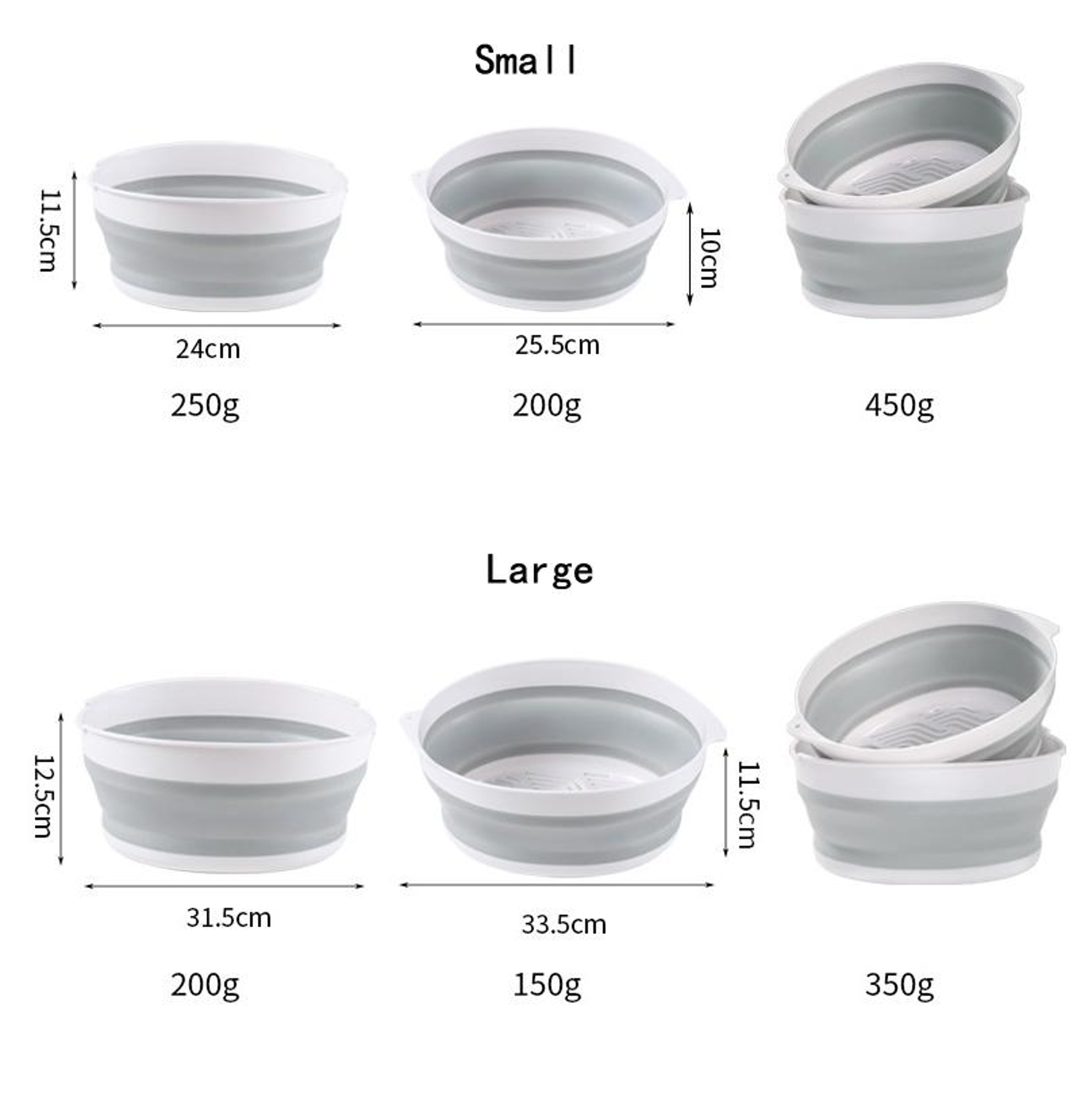 Double Layer Foldable Drain Washing Basket Set Collapsible Colander  Vegetable Washing Basket 2