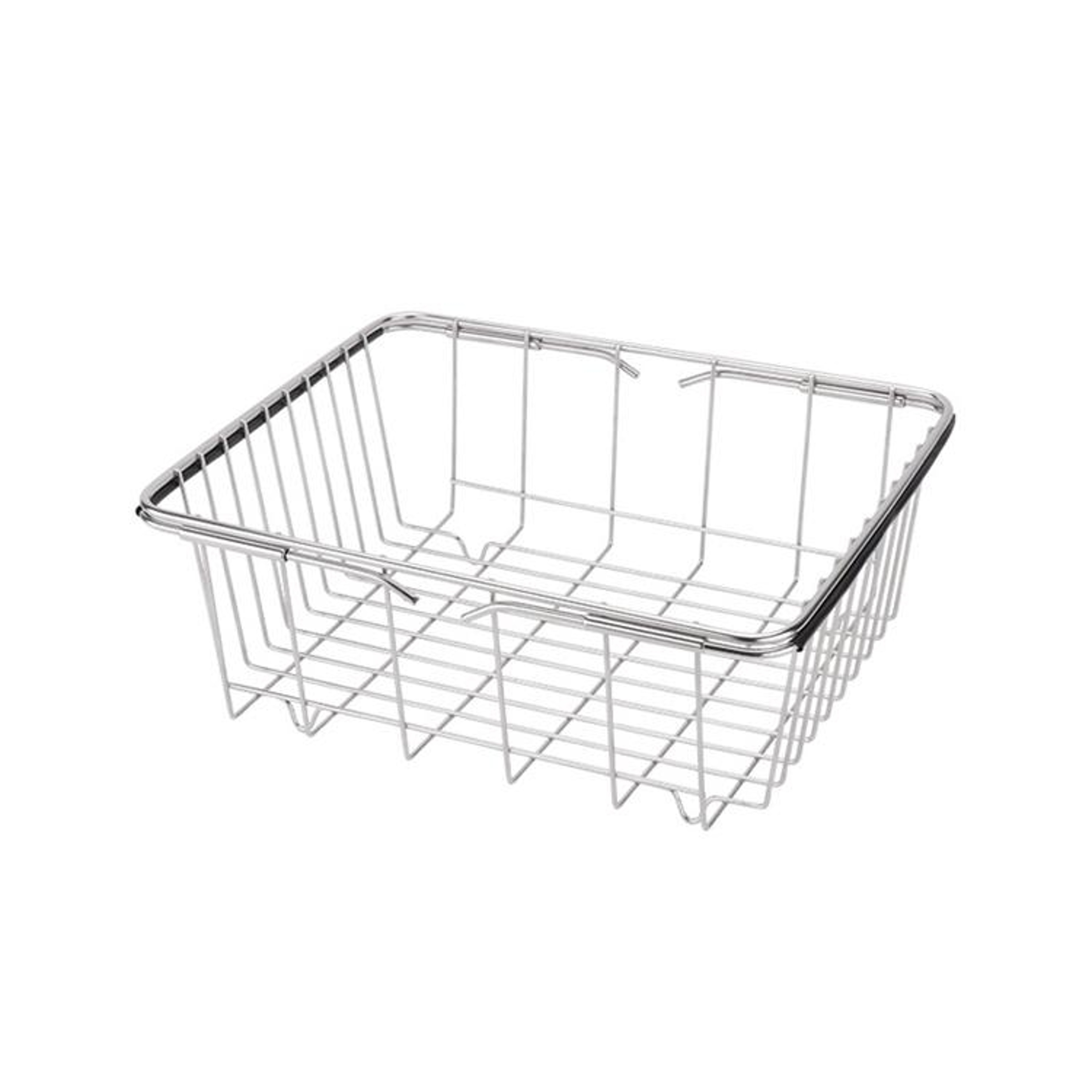 Adjustable Over Sink Dish Drainer Basket Stainless Steel Kitchen Rack 1
