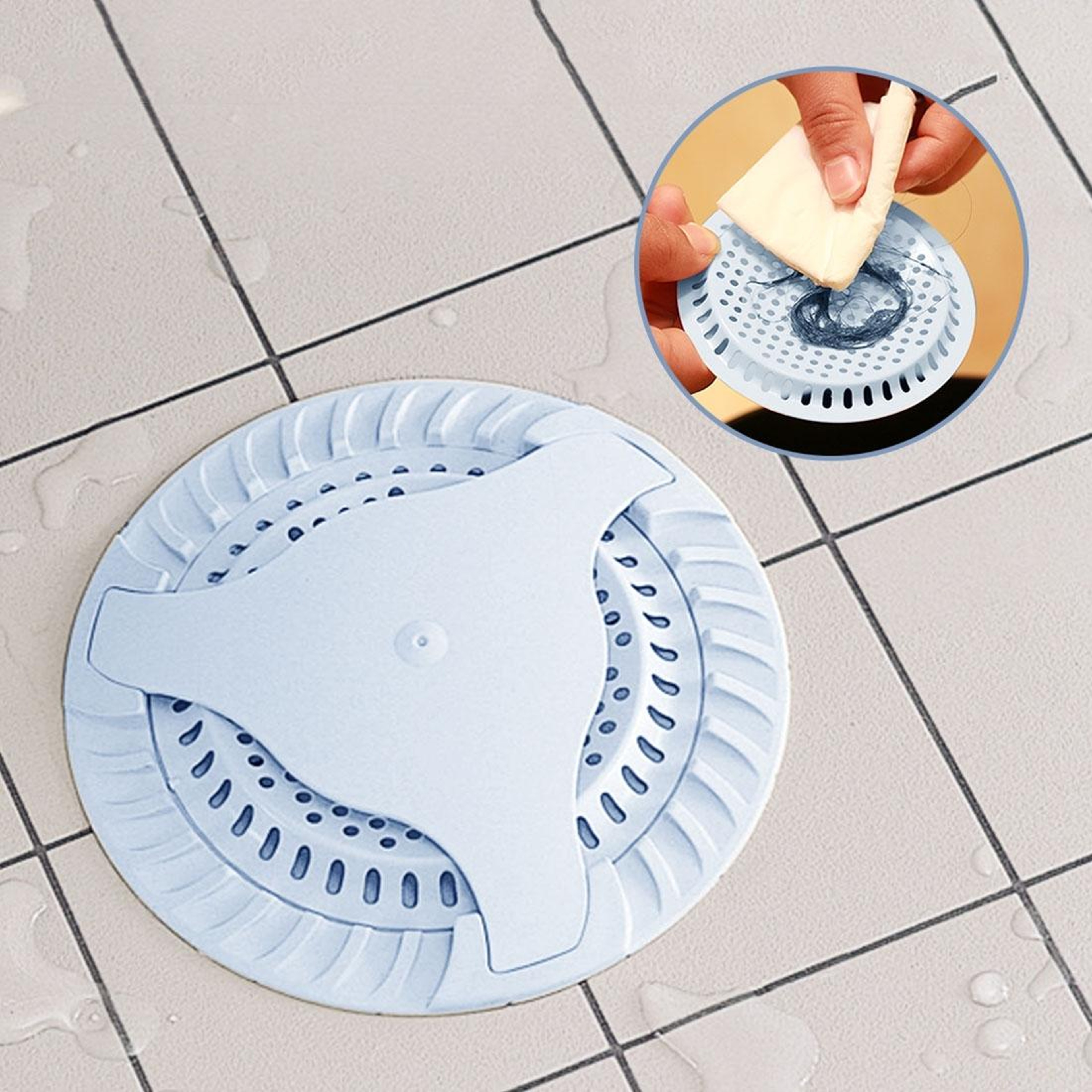 Shower Drain Hair Catcher Floor Drain Strainer Sink Drain Cover Anti Clog Filter 0