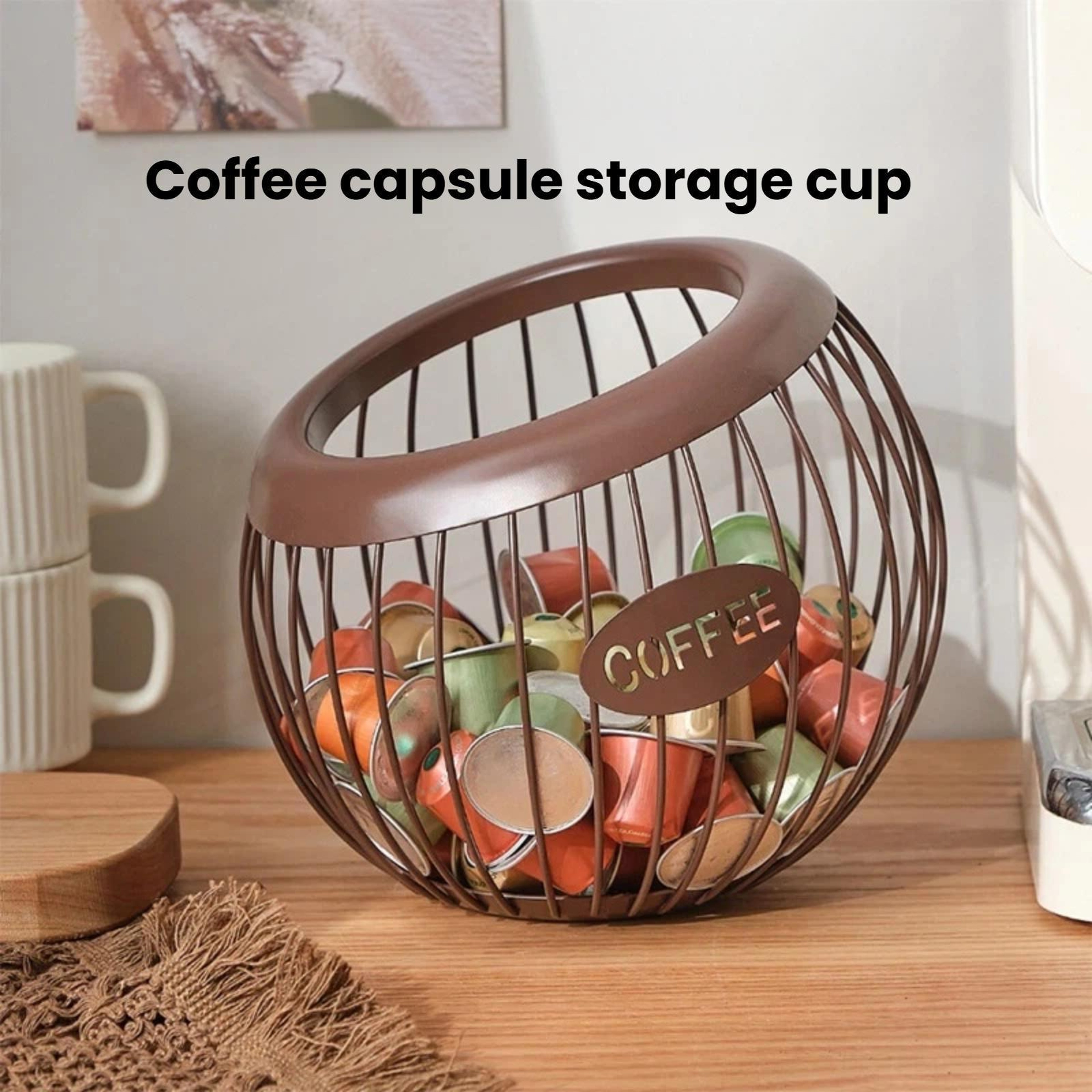 Coffee Capsule Storage Rack Coffee Pod Organizer Bar Counter Display Stand – view 2