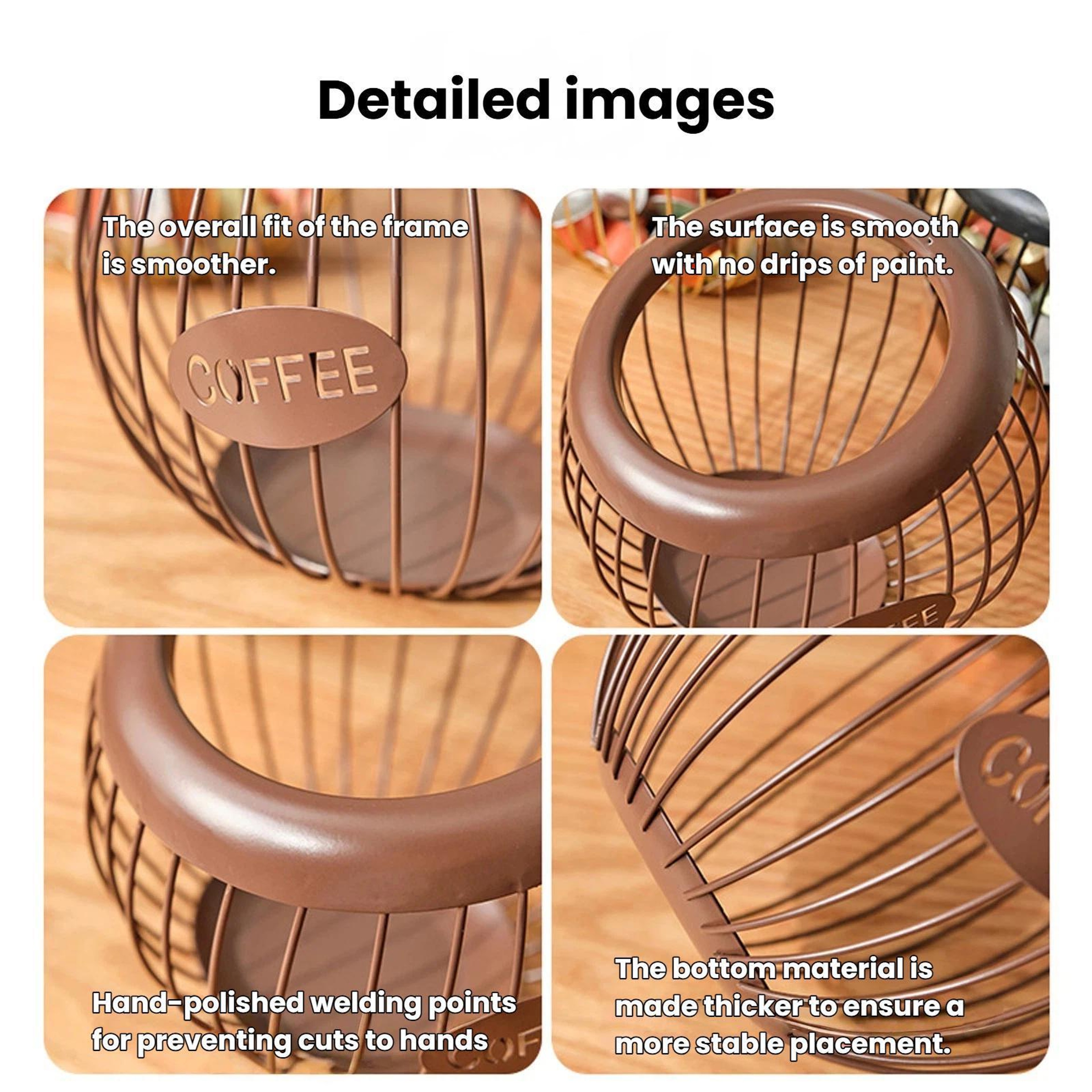 Coffee Capsule Storage Rack Coffee Pod Organizer Bar Counter Display Stand – view 6