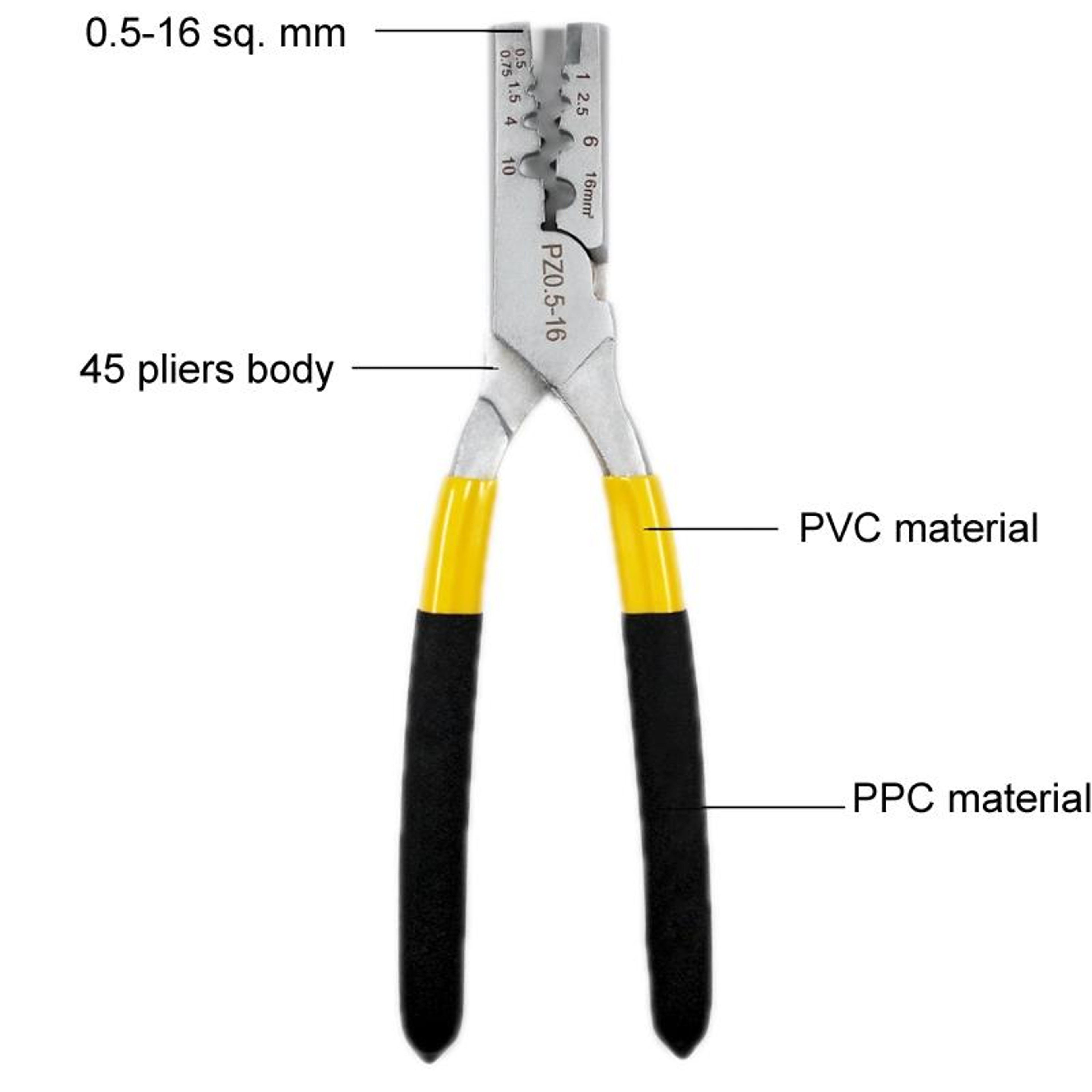 ProGrip Ratcheting Crimping Pliers For Wire Ferrules And Electrical Terminals 1