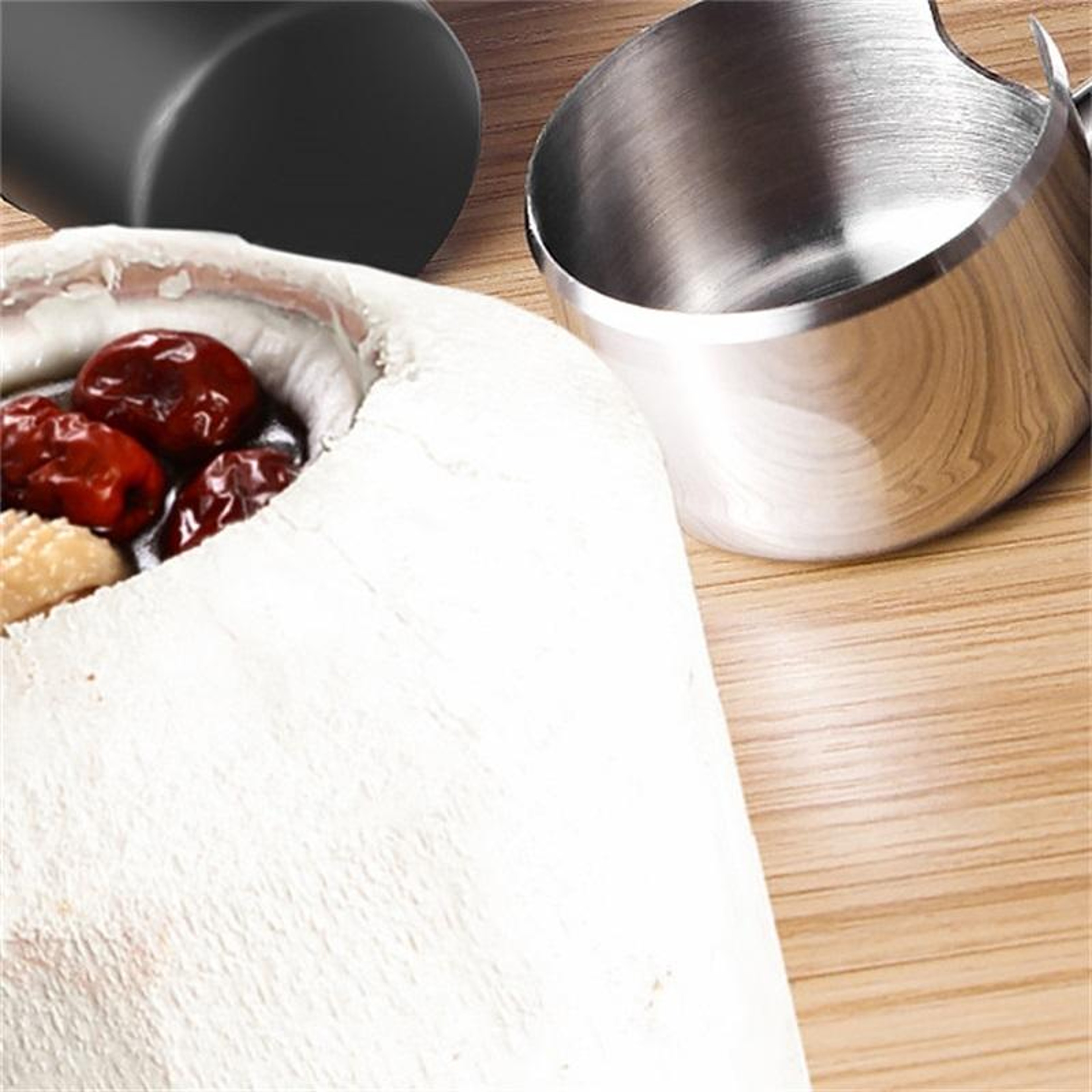 Stainless Steel Coconut Opener  Meat Scraper Tool Set 2