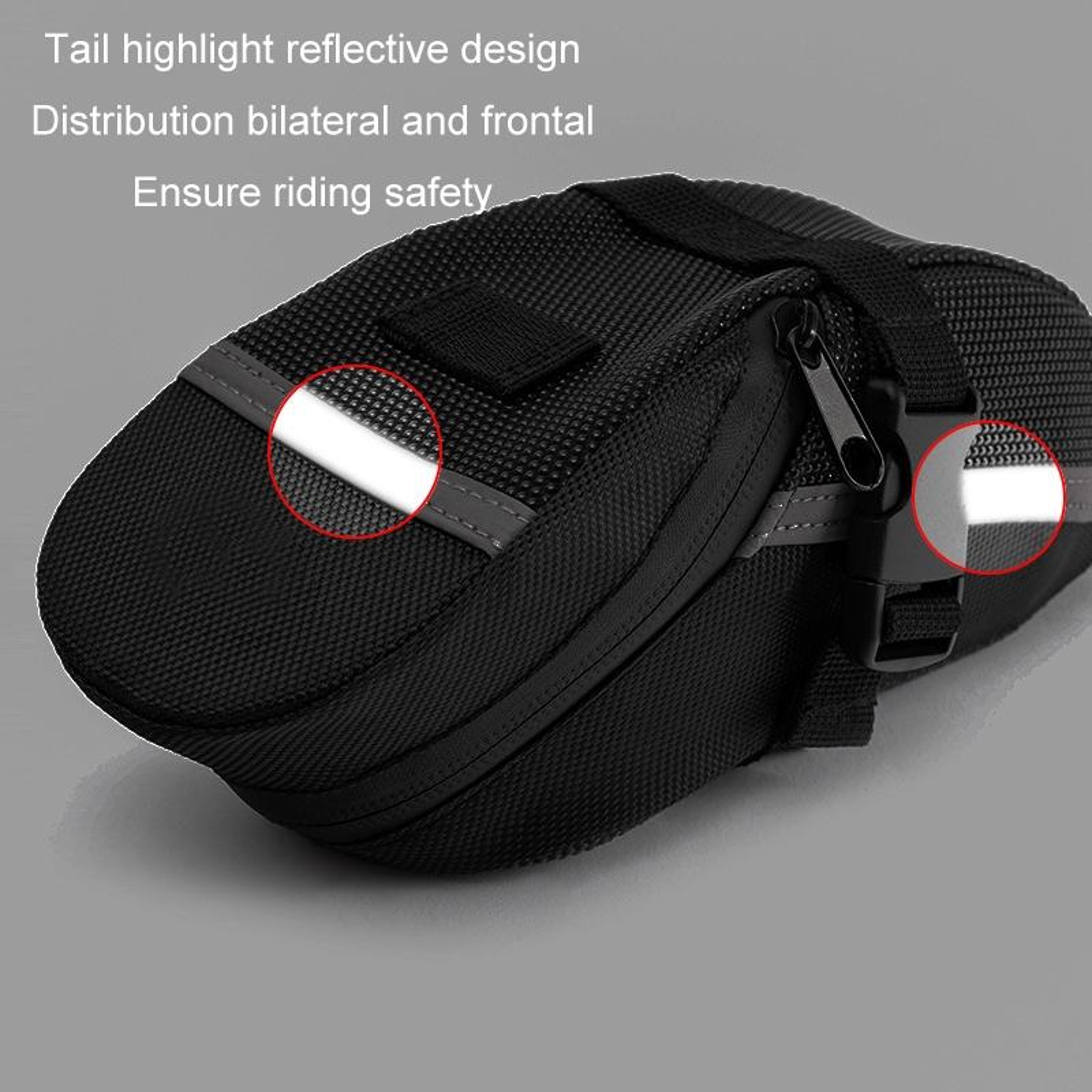 Quick Release Bike Saddle Bag Waterproof Cycling Tool Storage Pouch for MTB & Road Bikes – view 6