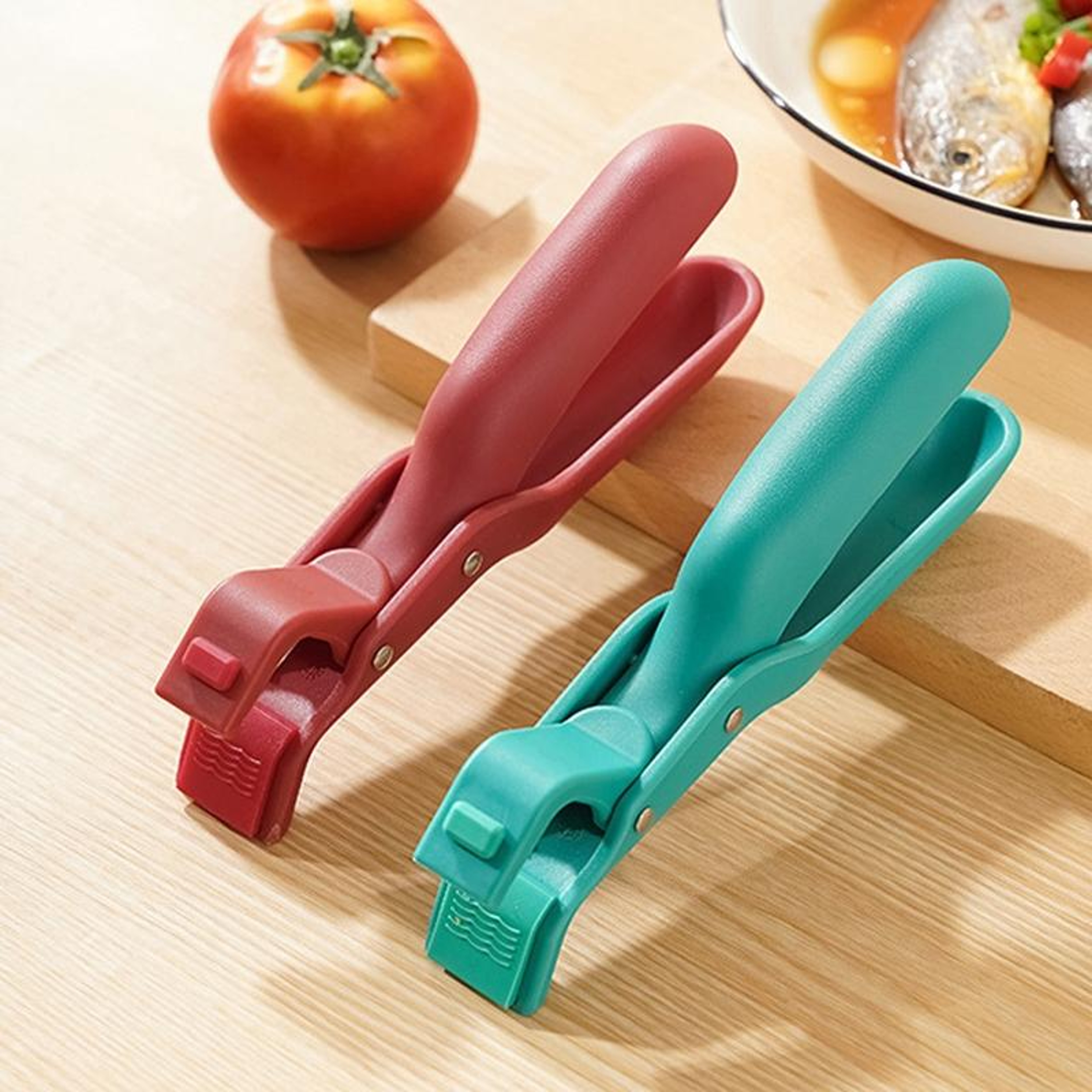 Heat Resistant Anti Scald Dish Clip NonSlip Insulated Plate Holder Kitchen Tongs 1
