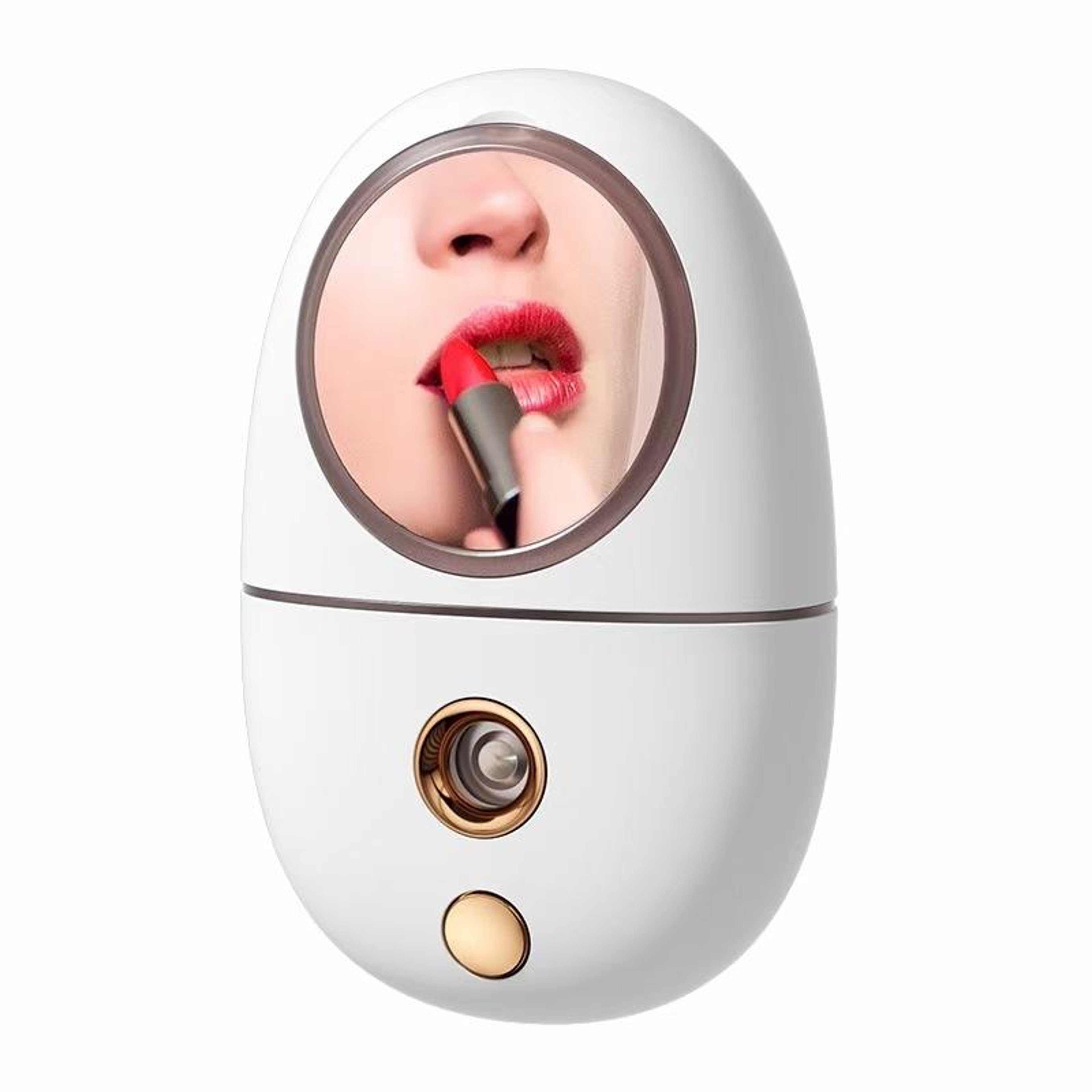 Portable Makeup Mirror Facial Mist Spray Moisturizing Device Pink 6