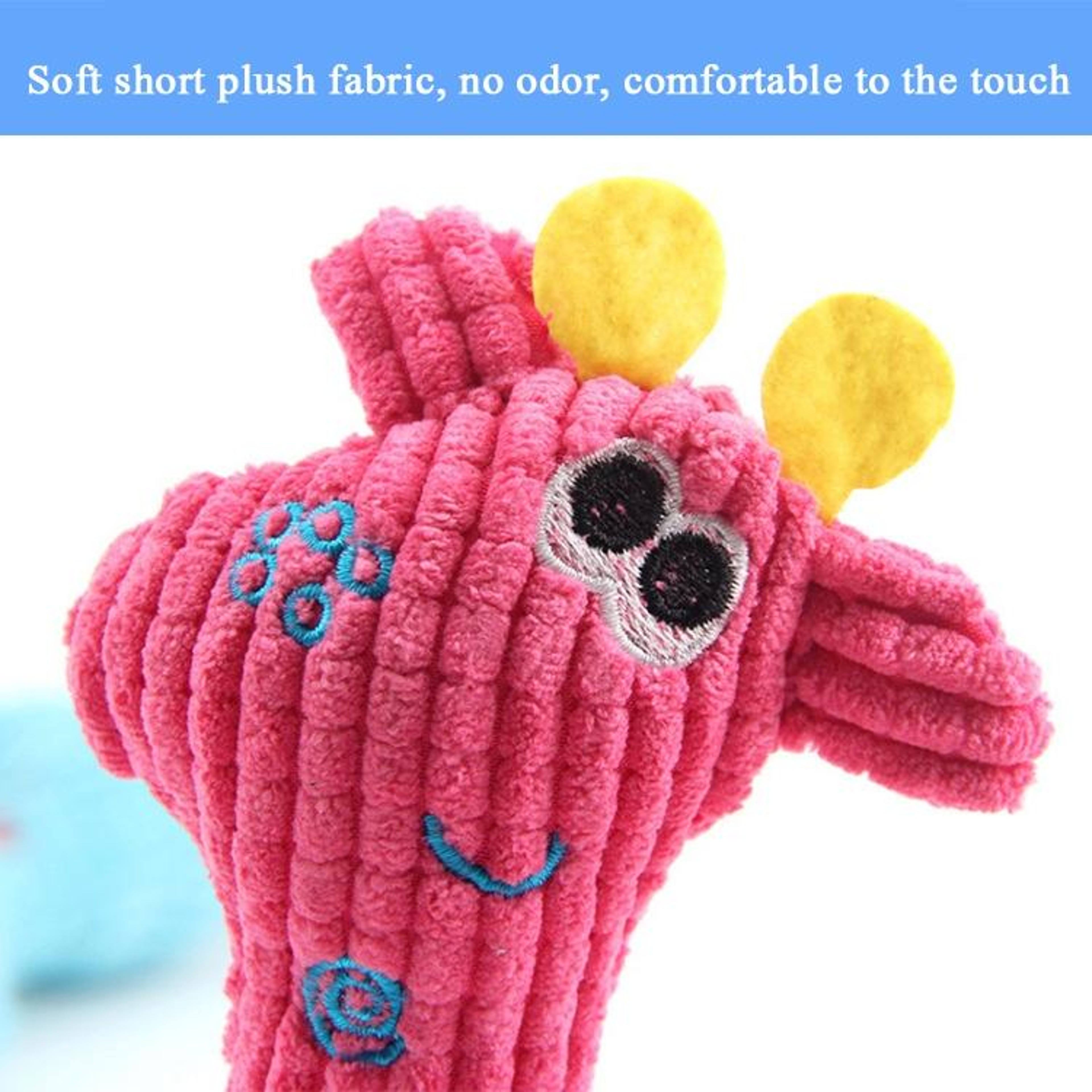 Squeaky Dog & Cat Plush Toy Set Corn Kernels Deer Interactive Pet Toys – view 4