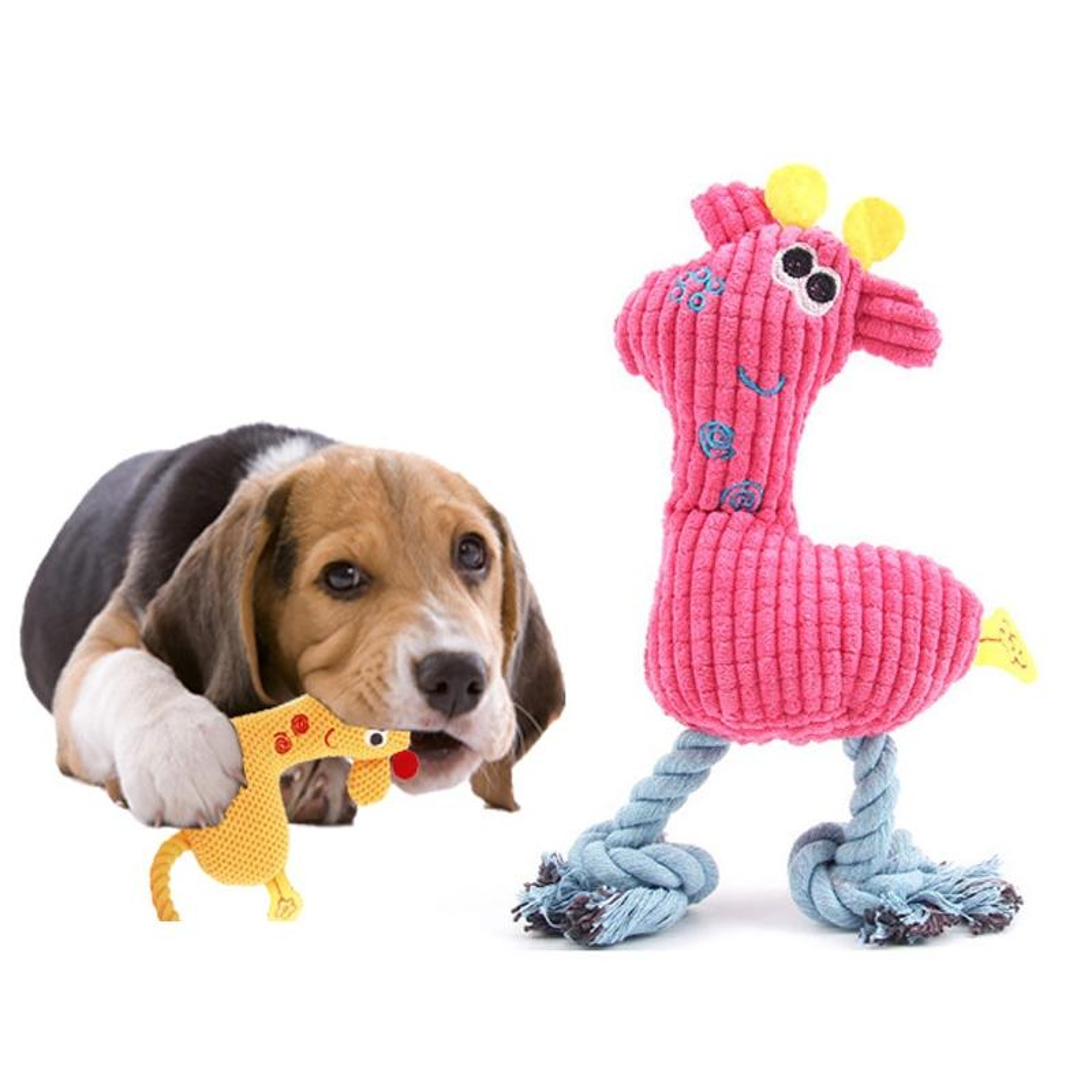 Squeaky Dog & Cat Plush Toy Set Corn Kernels Deer Interactive Pet Toys – view 6