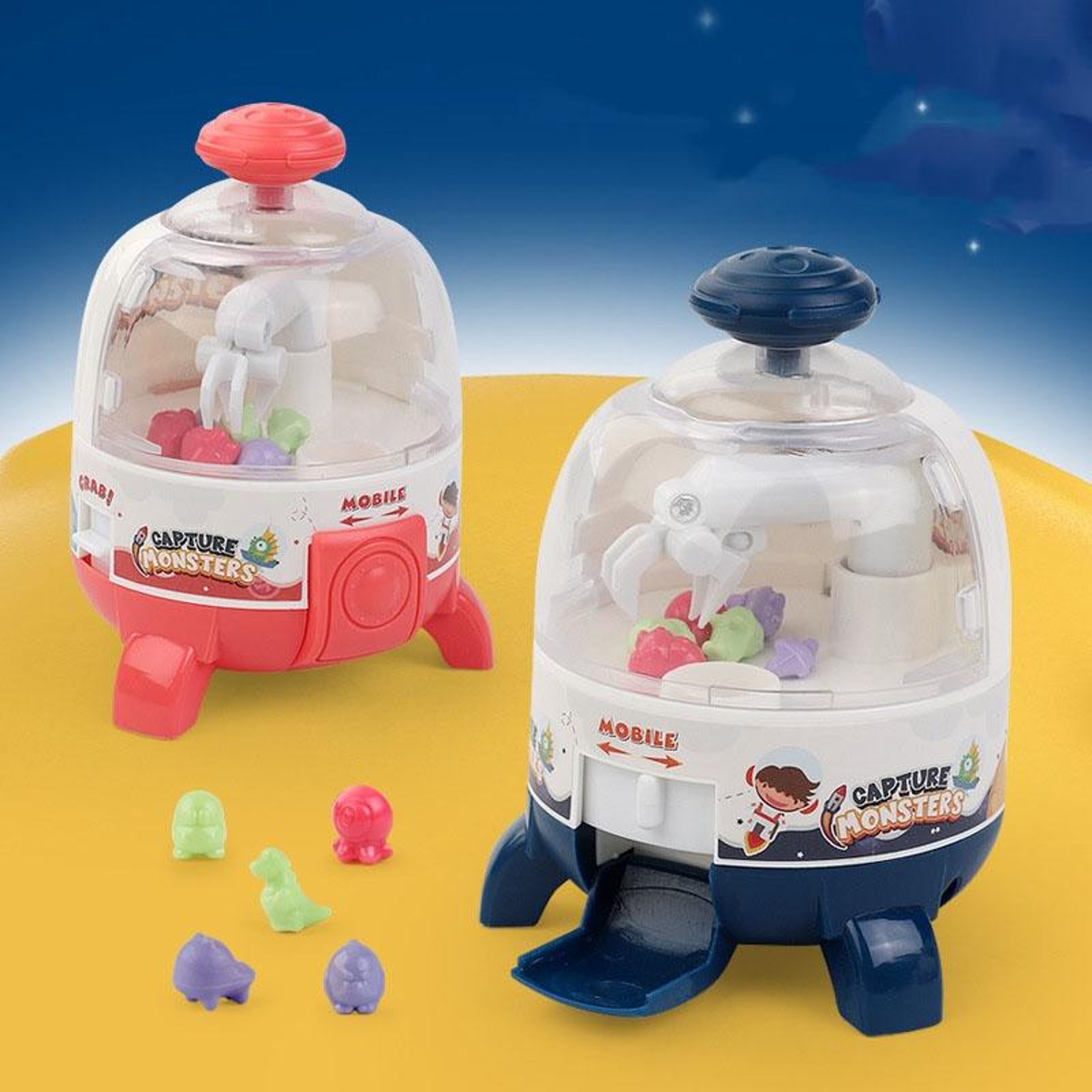 Rocket Claw Catcher Mini Arcade Machine Toy For Kids With Surprise Dolls 1
