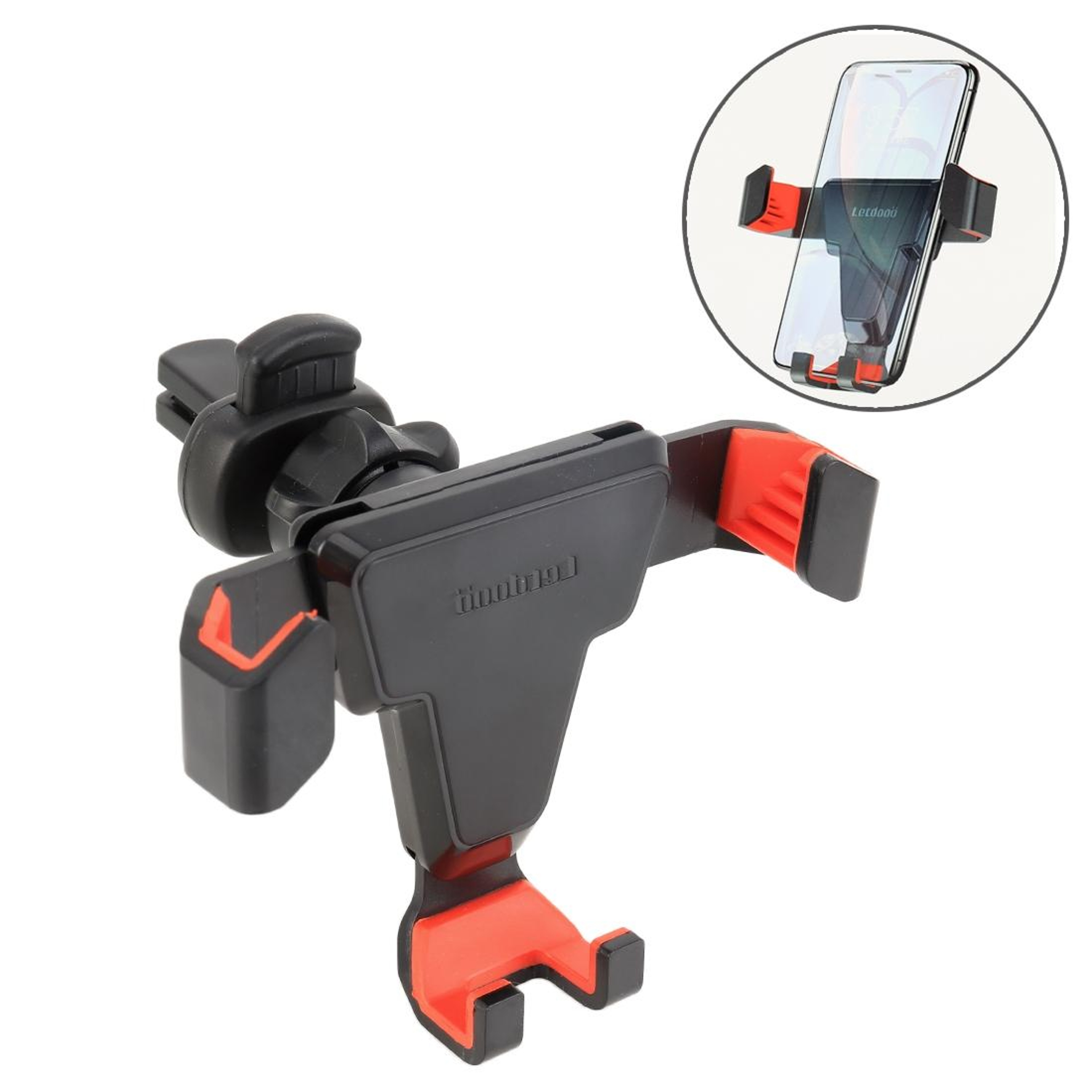Rearview Mirror Phone Holder For Car Rotating HandsFree Navigation Mount 2