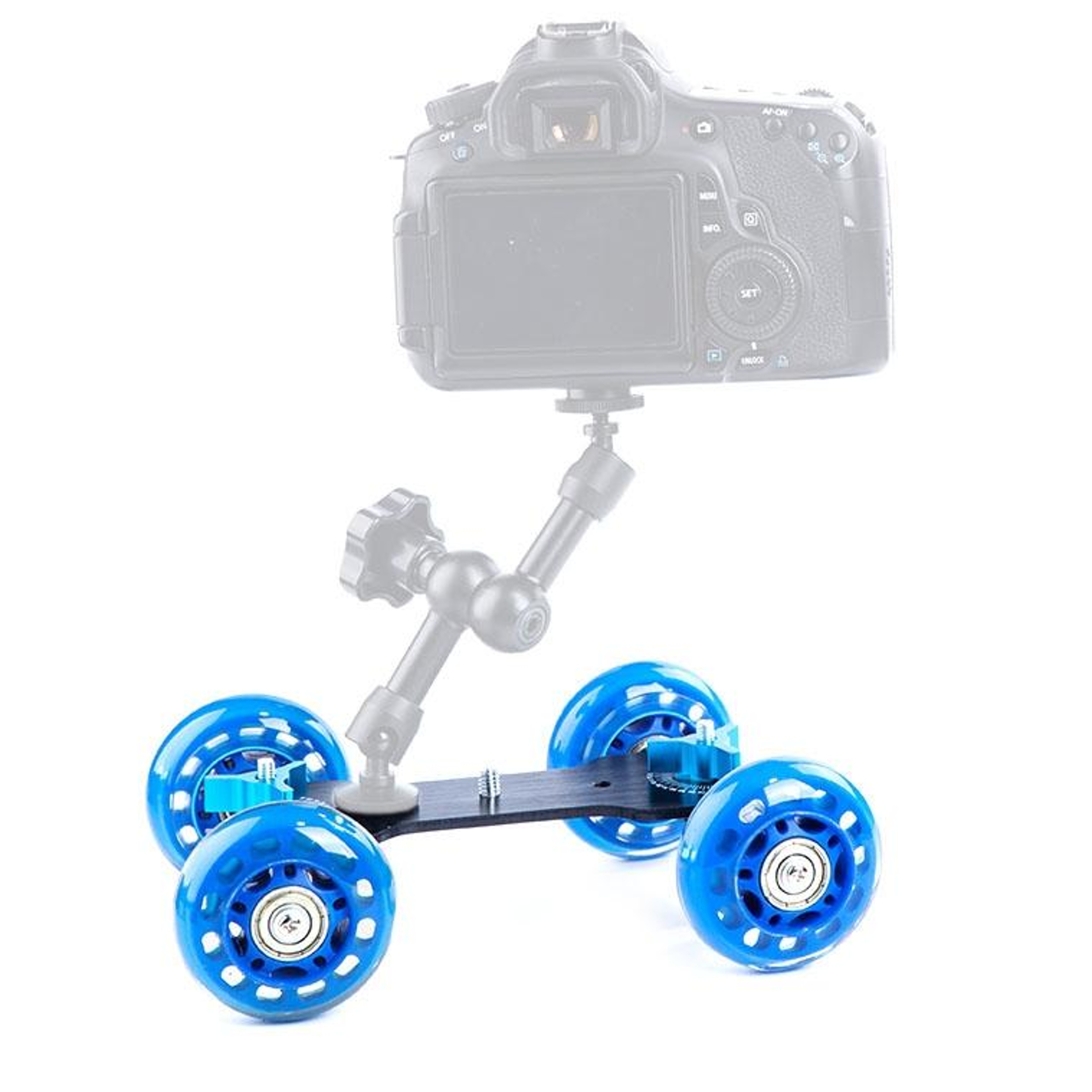 DEBO Portable Camera Dolly Slider For DSLR  Camcorder Smooth Tracking Shots 6