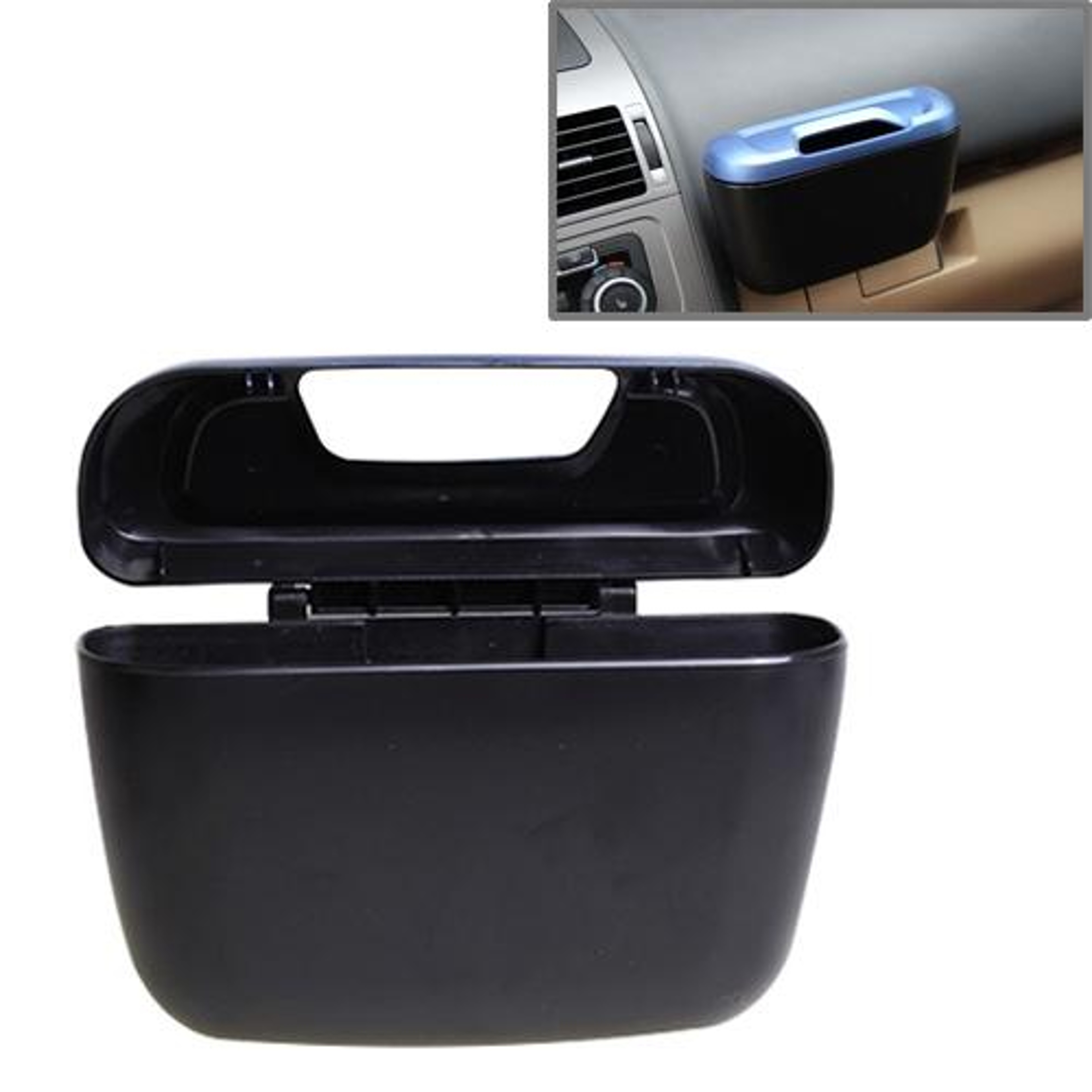 DriveClean Mini Car Trash Can  Storage Organizer For Compact Vehicle Interiors 0