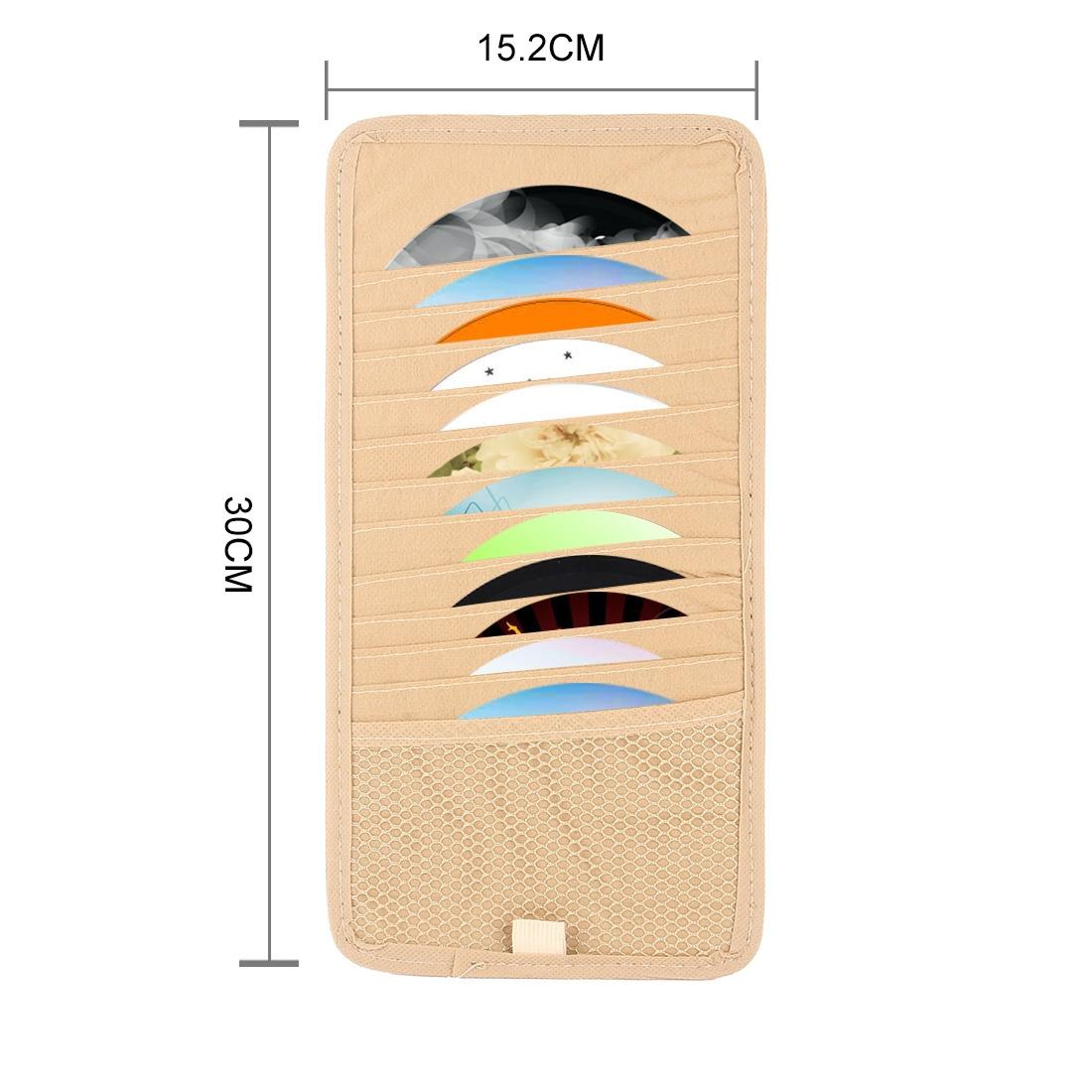 Car Sun Visor CD Holder Organizer For With Card Storage Pocket 1