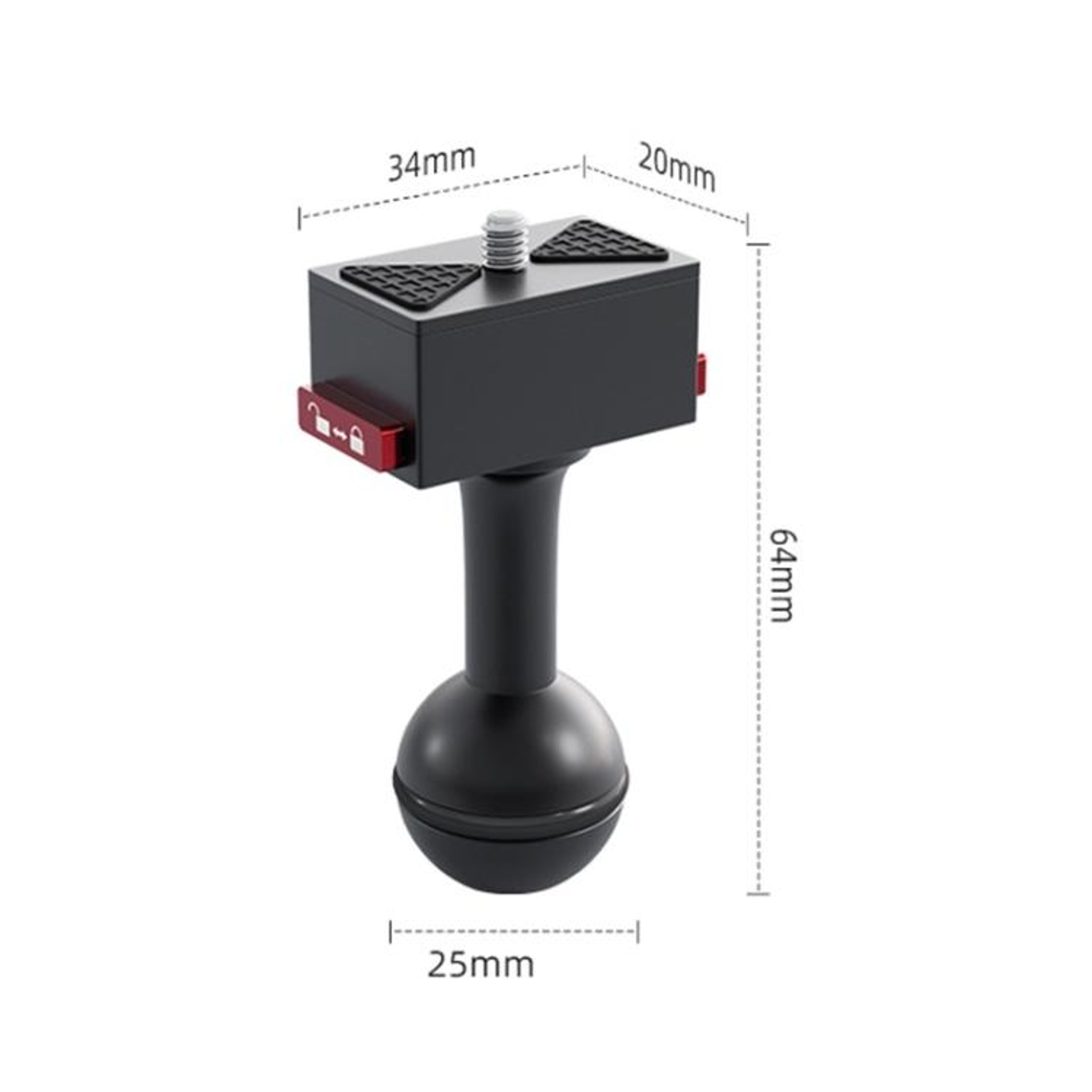 Ball Head Quick Release Camera Mount Adapter For GoPro Insta360  DJI 1