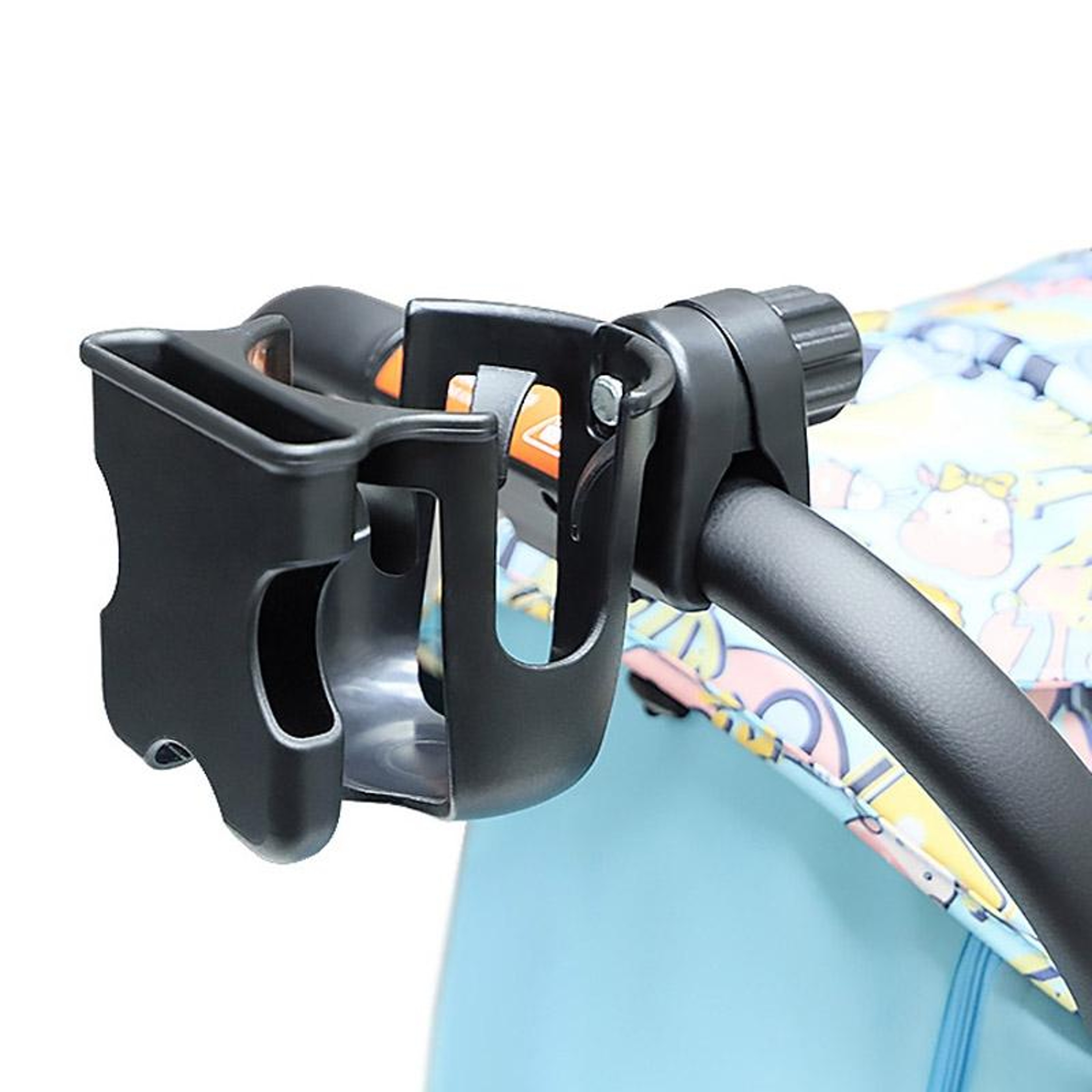 Stroller Cup Holder With Phone Holder Universal Pushchair Bottle  Mobile Organizer 11