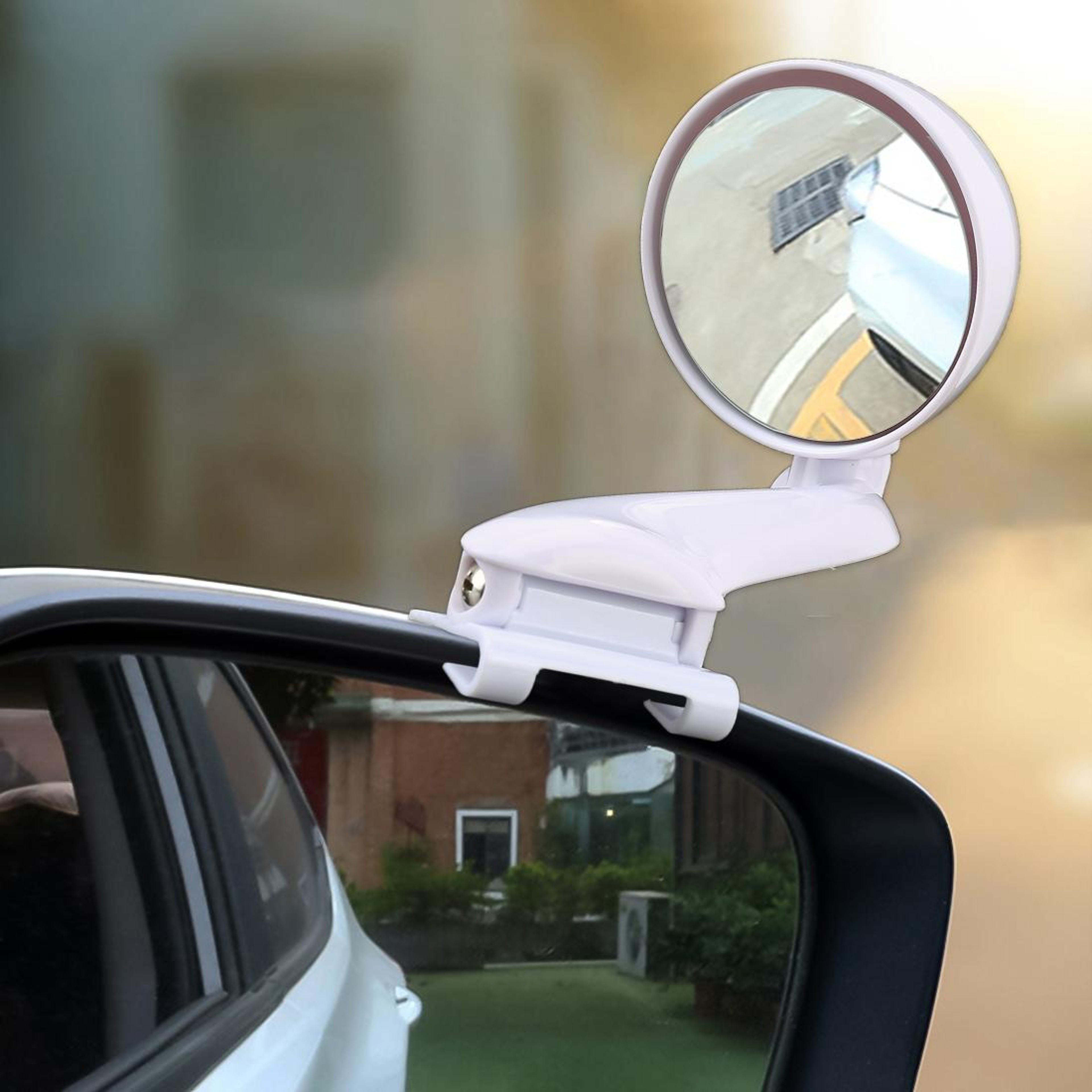SafeView Wide Angle Blind Spot Mirror for Cars Adjustable Auxiliary Side Mirror – view 12