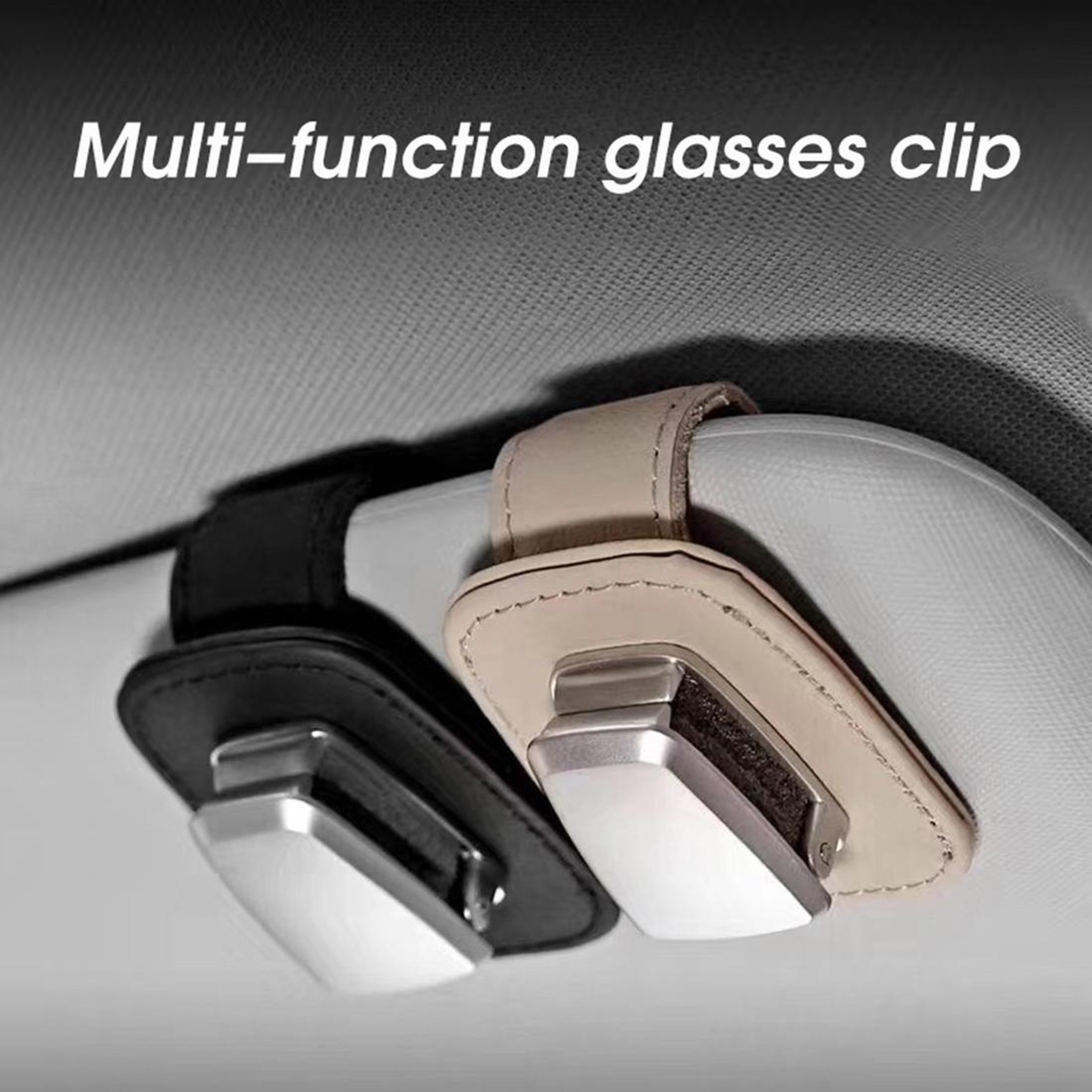 Car Visor Sunglasses Clip Holder Multi Functional Eyeglass Organizer For Safe Driving 8