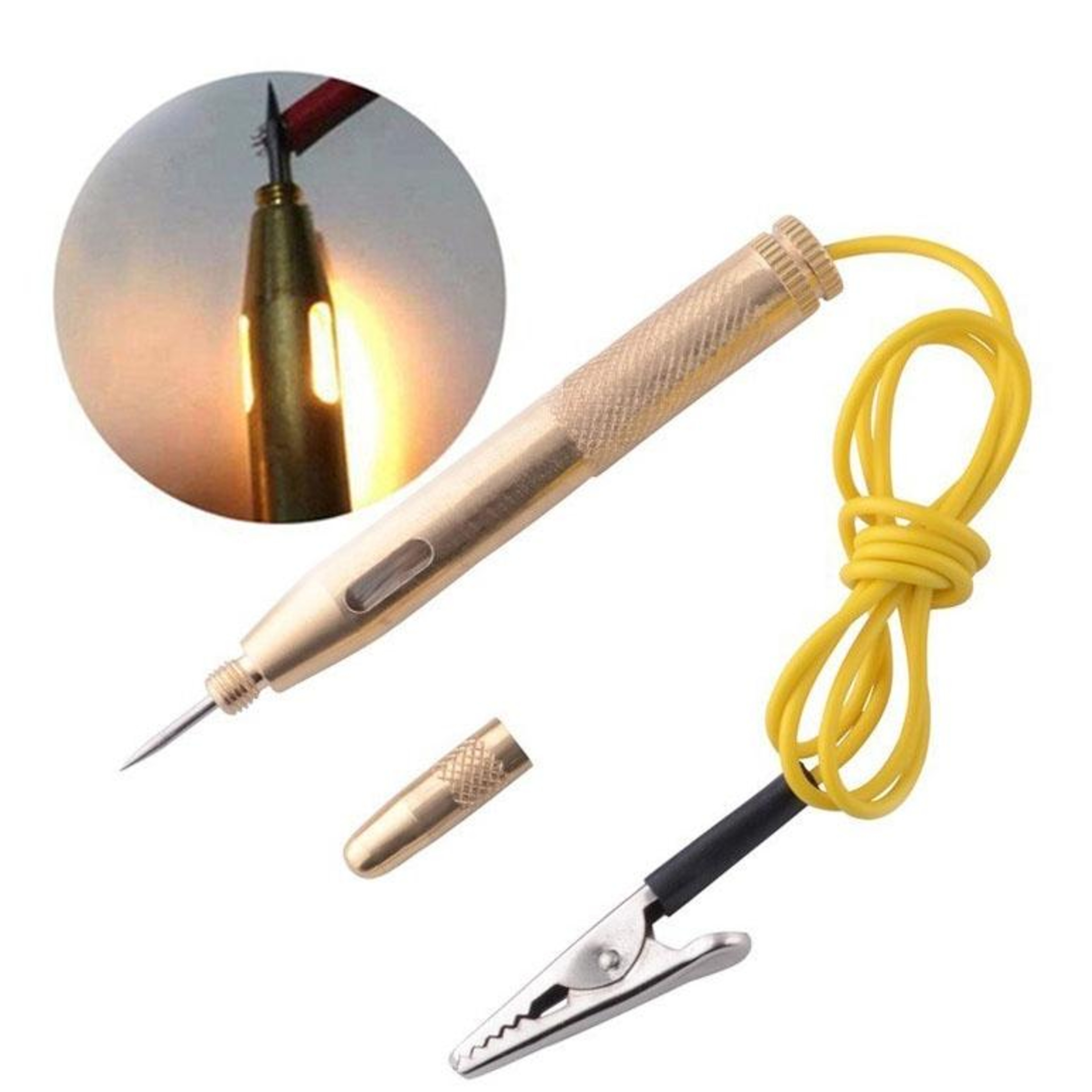 Automotive Circuit Tester Pen Copper Voltage Test Light Probe Set – view 6