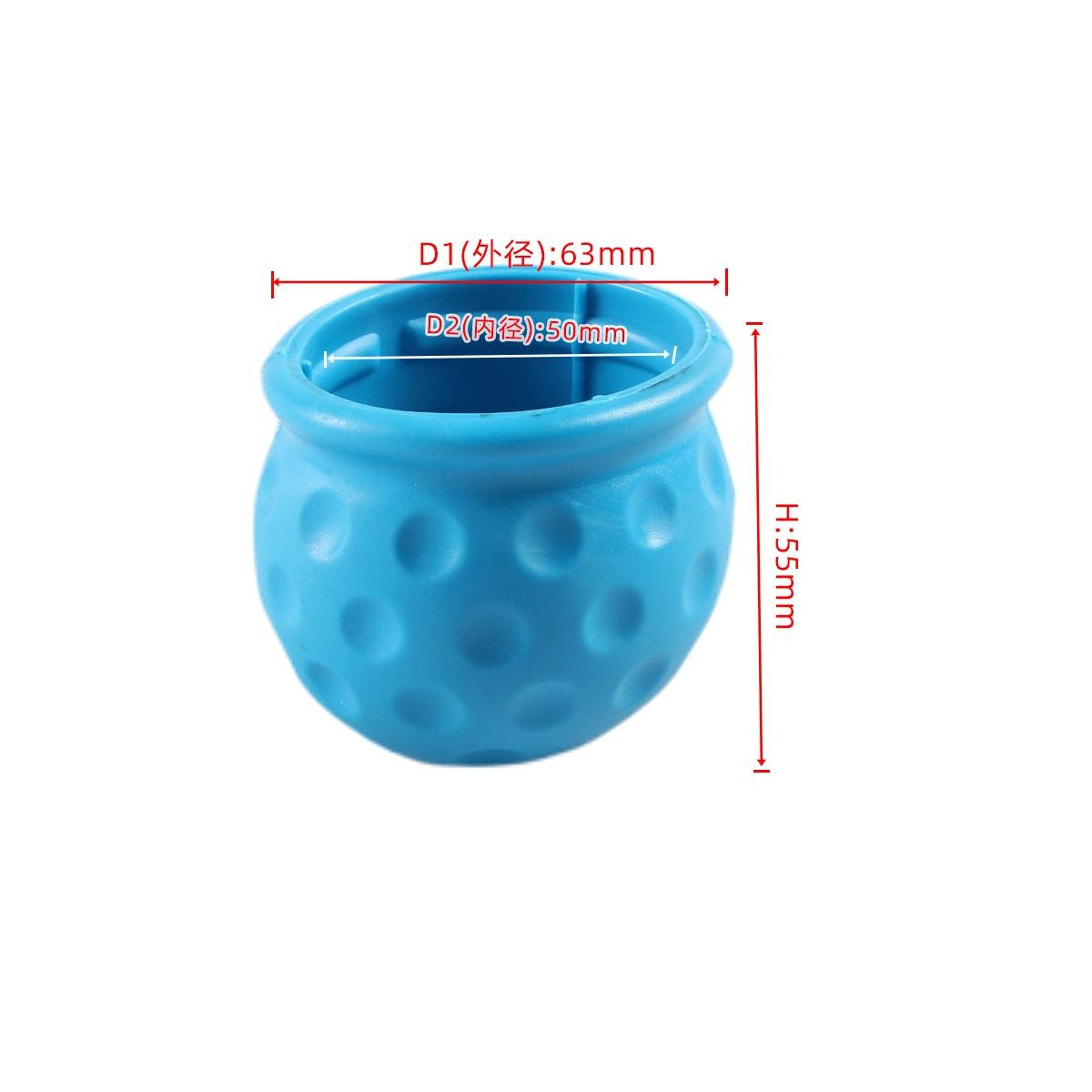 Universal Trailer Hitch Ball Cover Soft Rubber Tow Ball Cap Protector 3